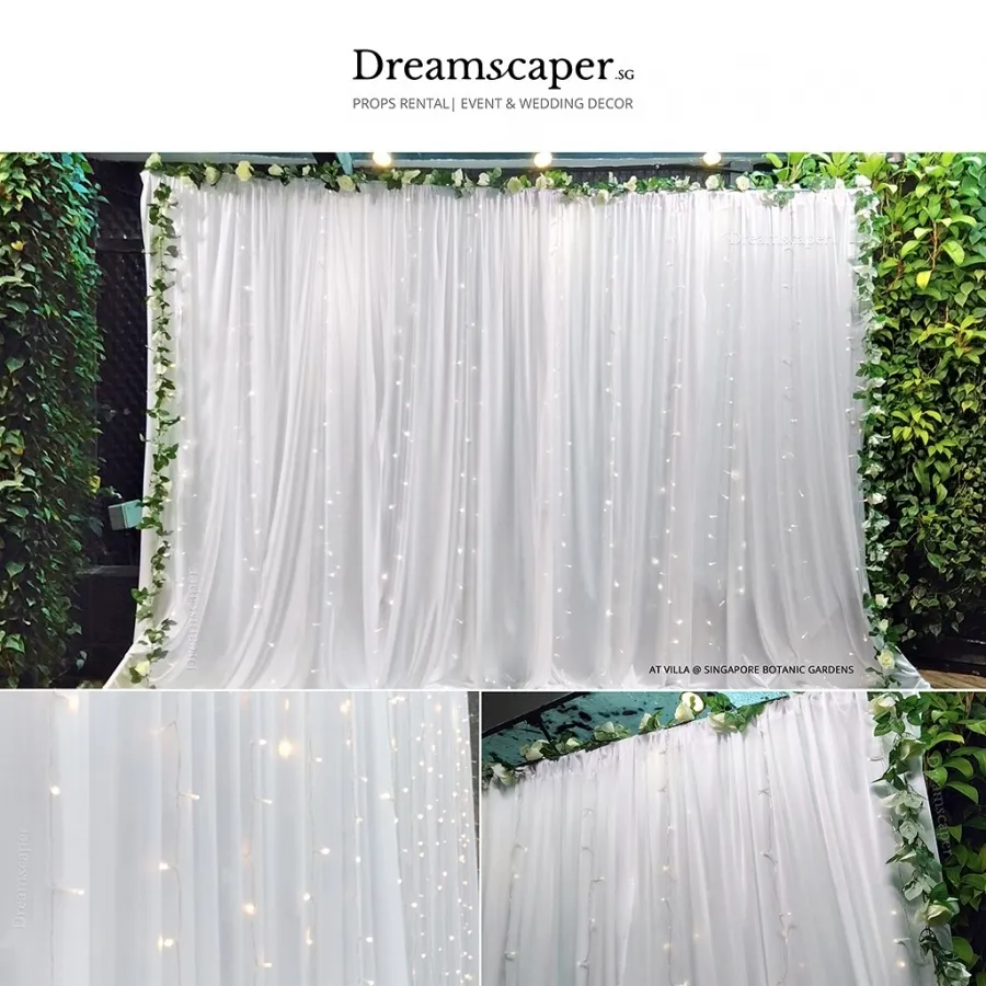 CURTAIN LIGHTS 3M DROP 6M WIDE