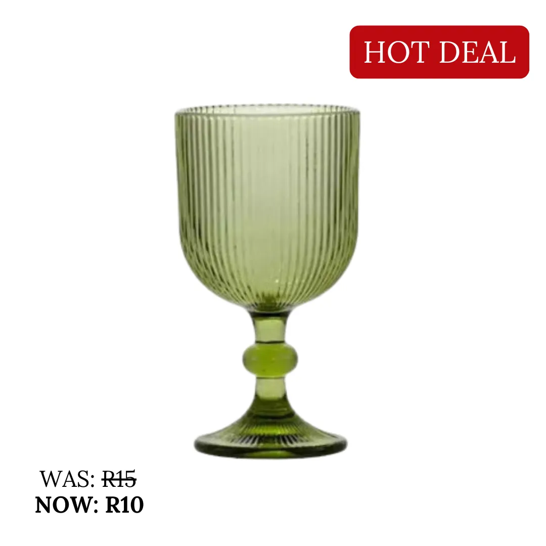 Green Wine Goblet