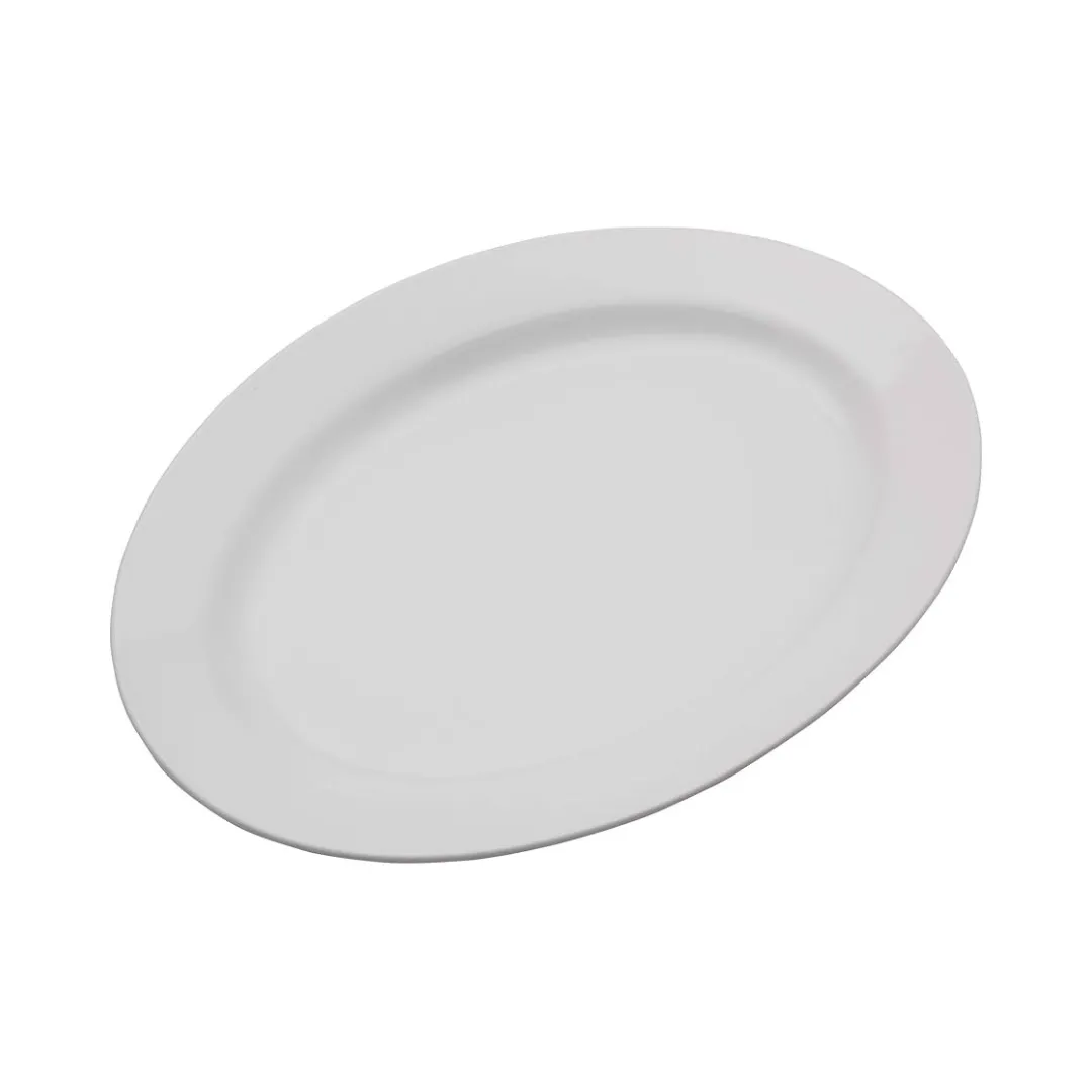 White oval platters 40cm