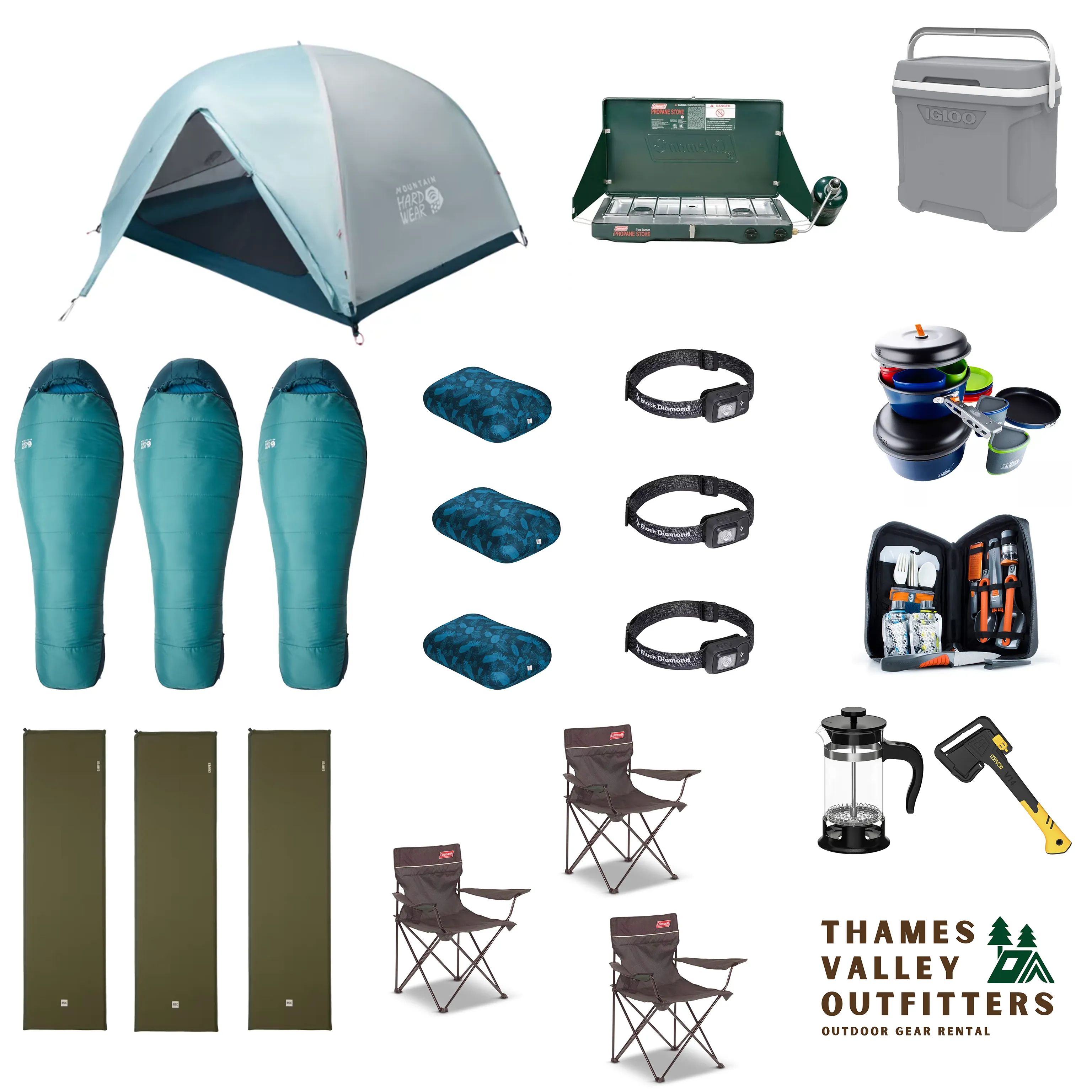 Full Camping Package - 3 Person