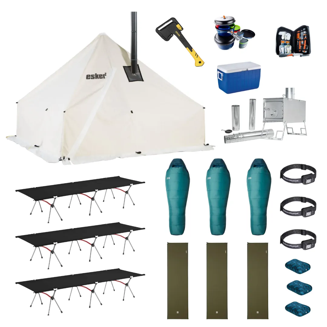 Winter Camping Sleep and Cook Package - 3 Person