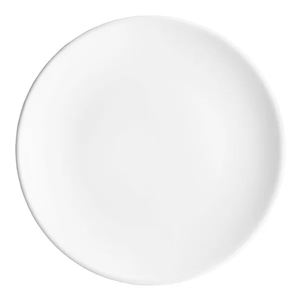 6 1/2" Round Bright White Coupe Stoneware Plate