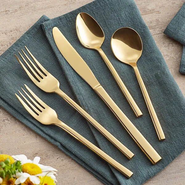 Gold Stainless Steel Flatware