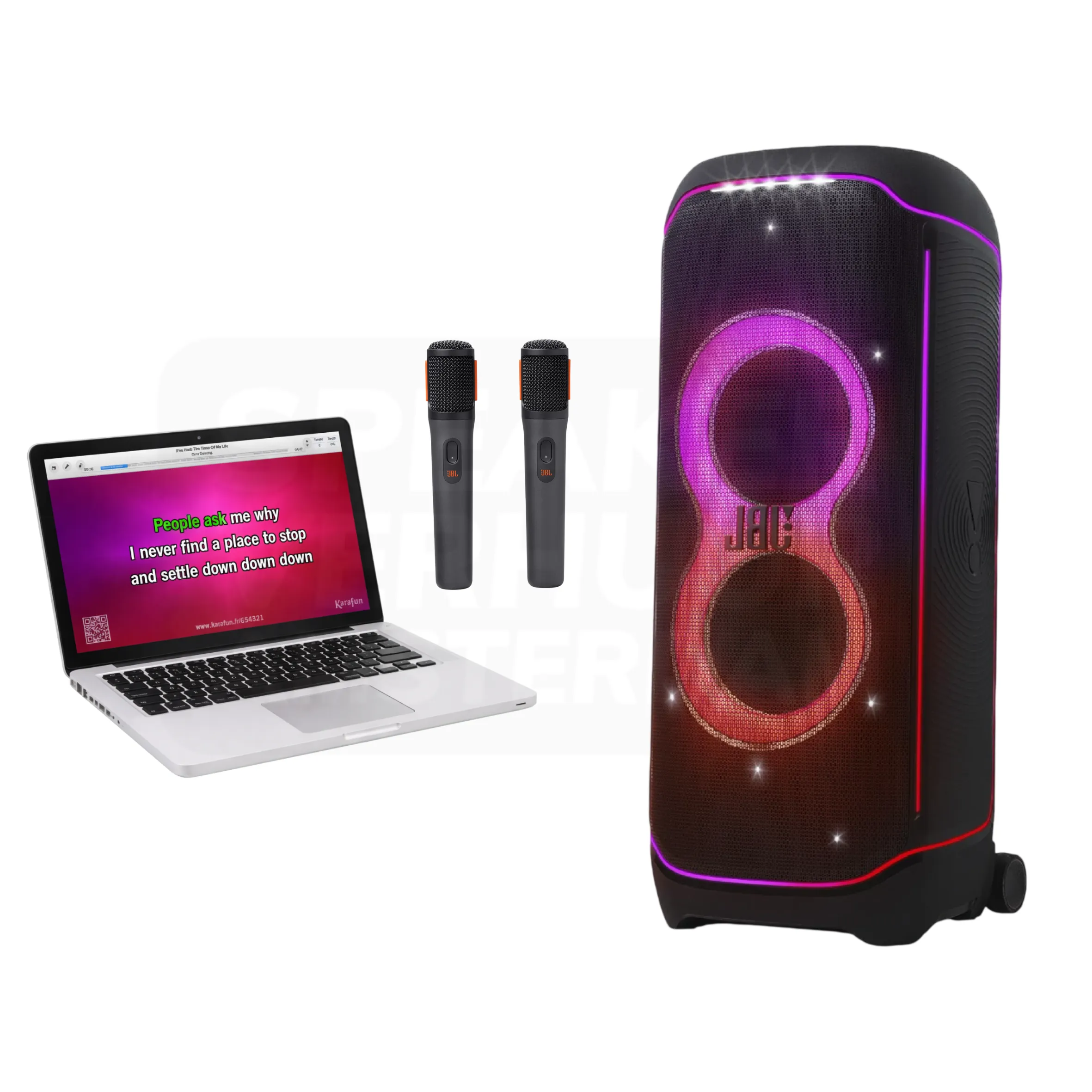 Karaoke set zonder scherm huren