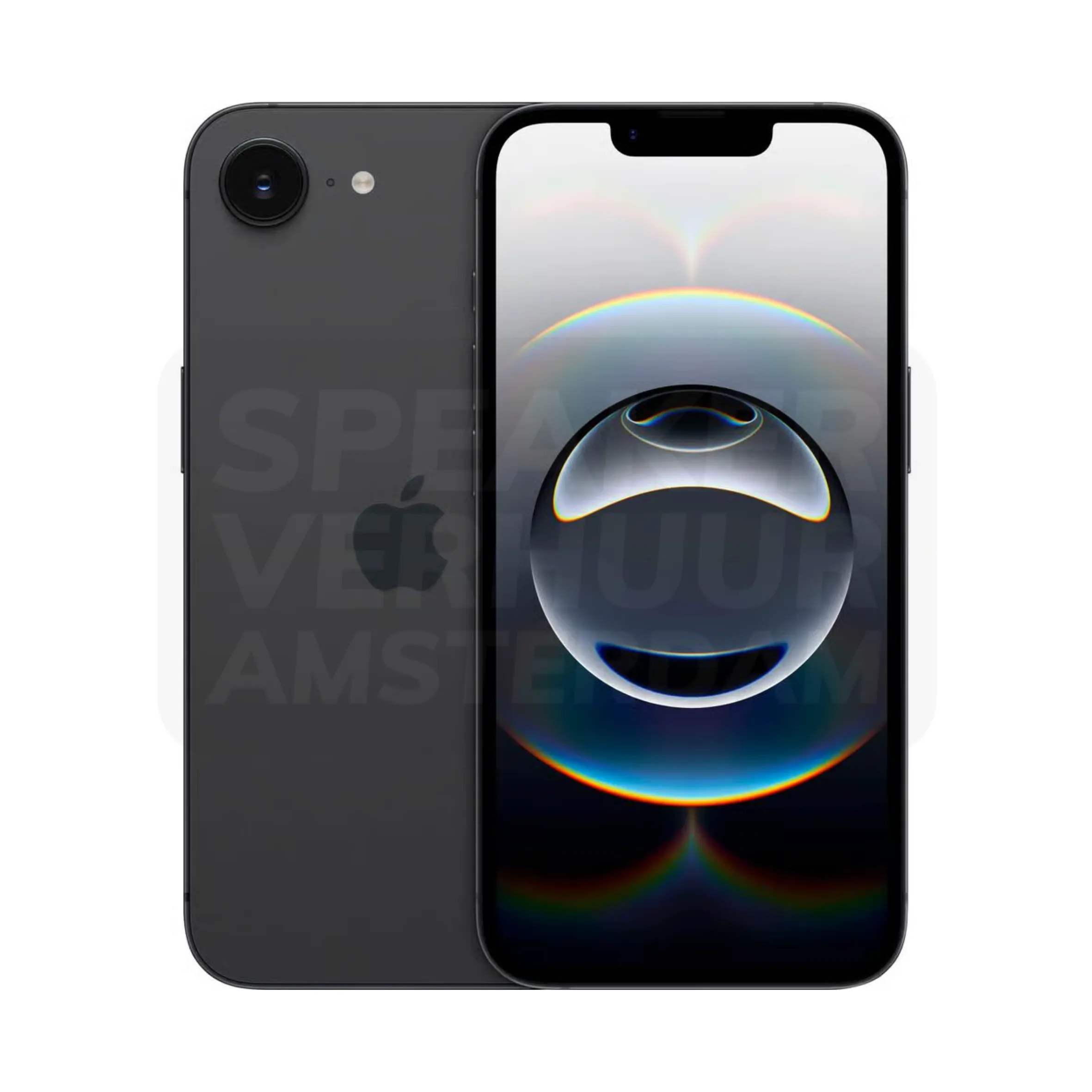 Apple iPhone 16e 128GB zwart huren