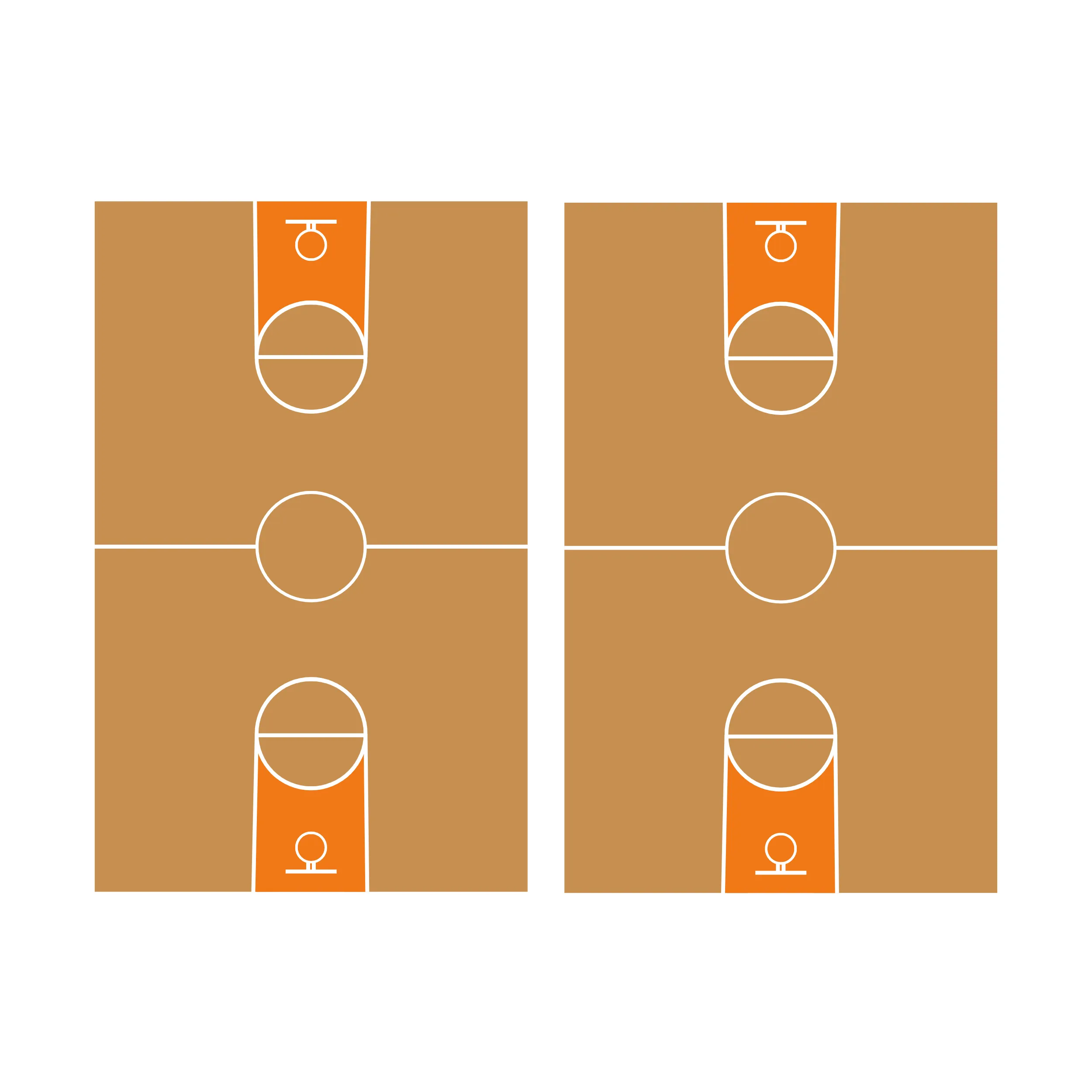 Blacklight Glow-in-the-Dark Basketbal - 2 Velden huren