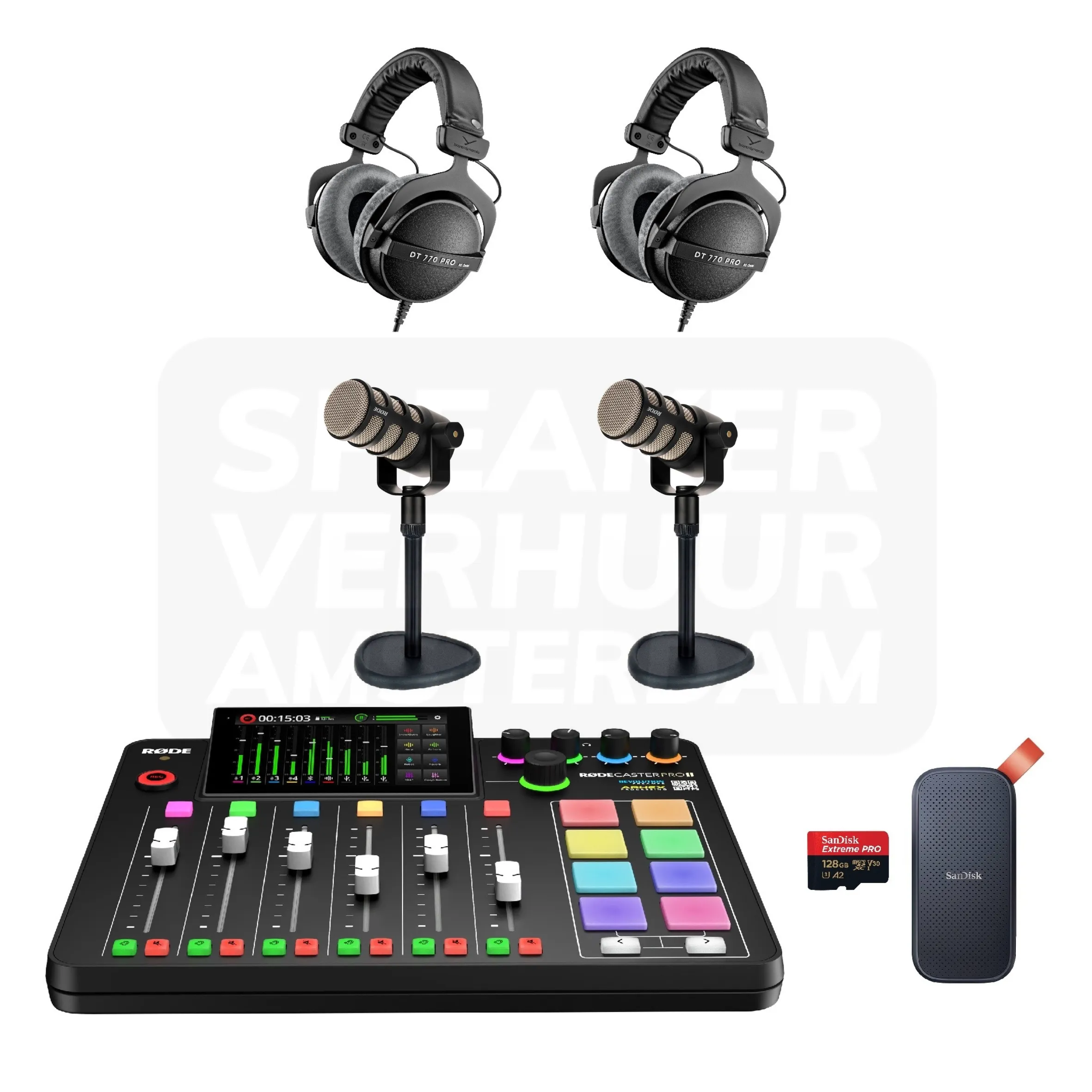 Complete 2 persoons Podcast set huren
