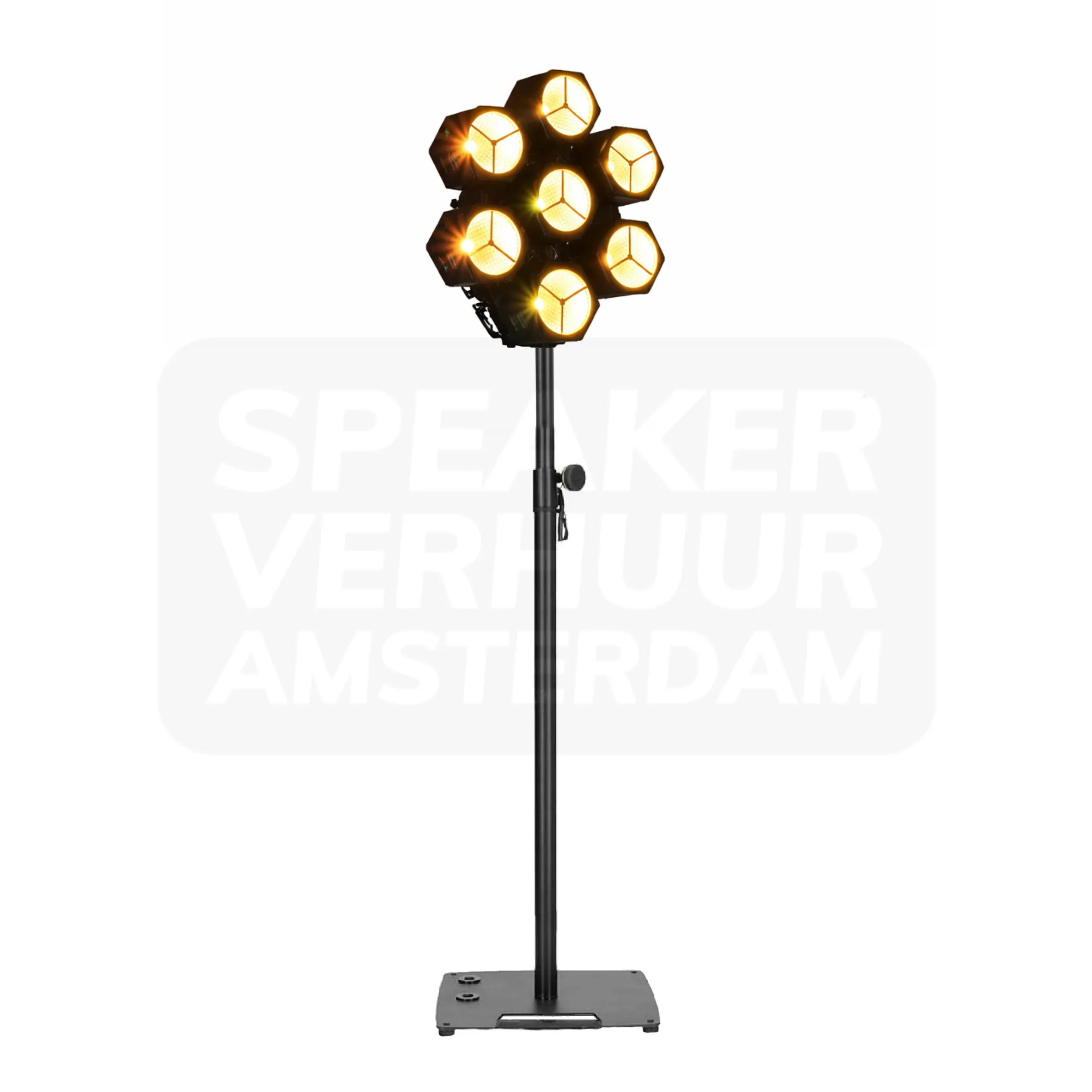Vintage retro stage light op statief huren