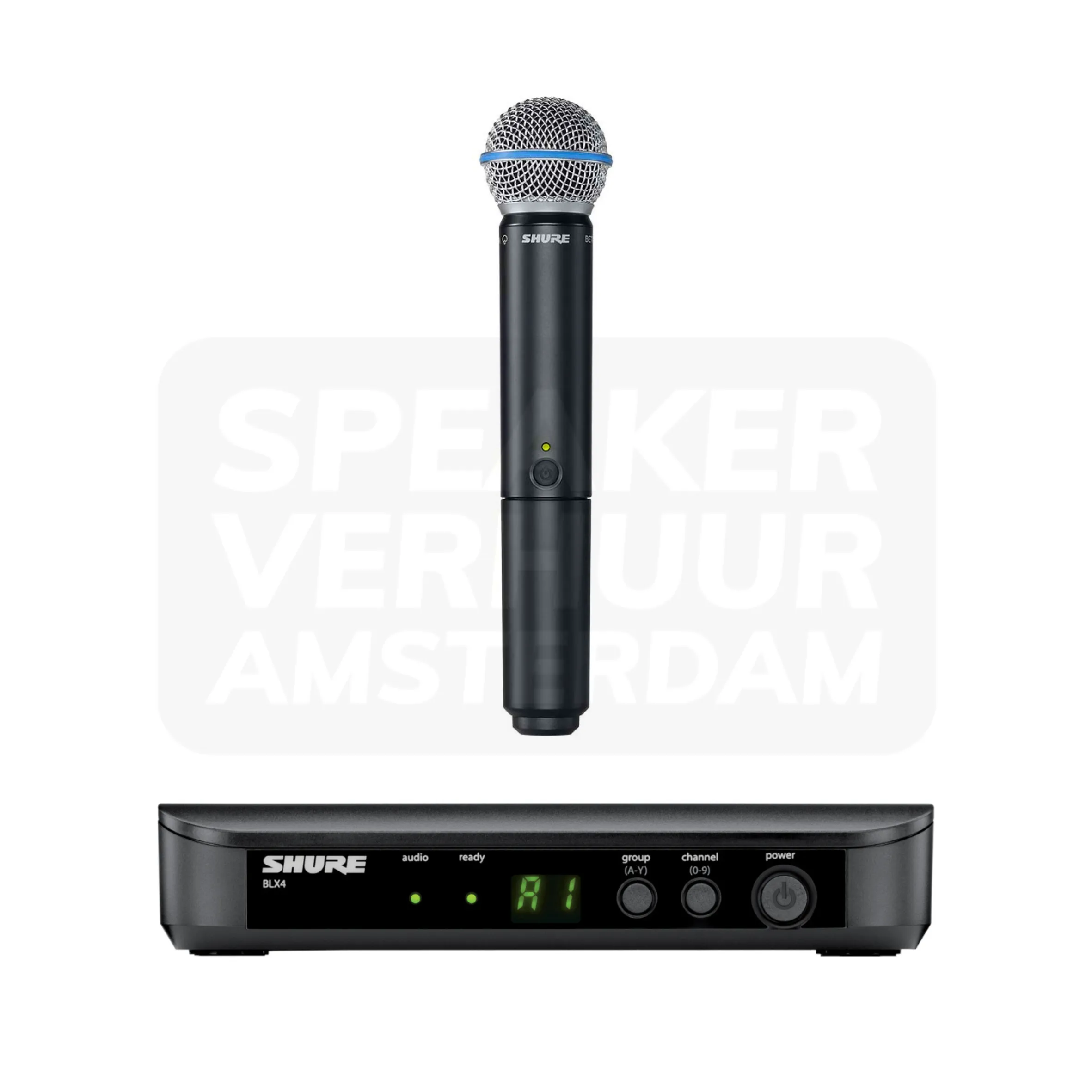 Shure BLX24E/B58 draadloze handheld microfoon set huren