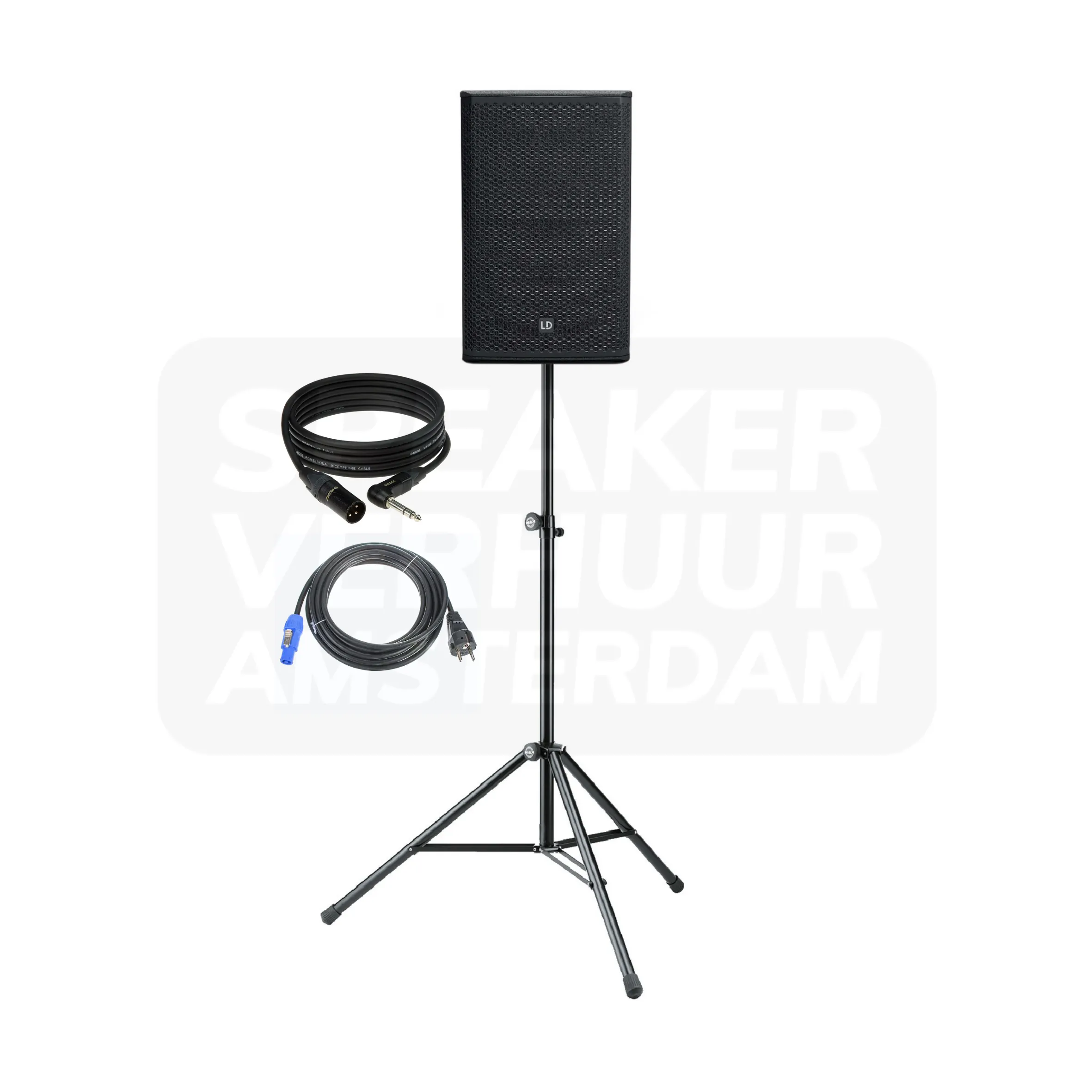 DJ monitor speaker set mono op statief huren
