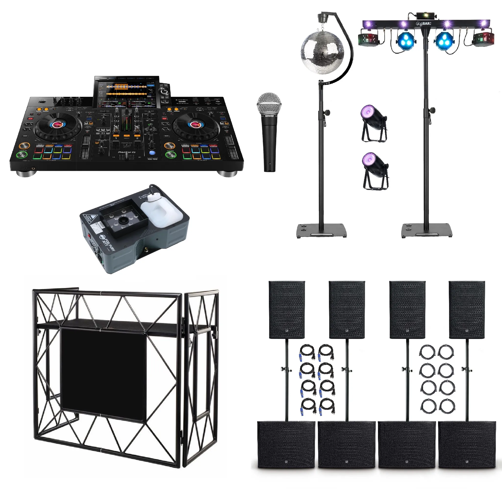 Bruiloft Geluid en Verlichting – Compleet pakket 400 personen huren