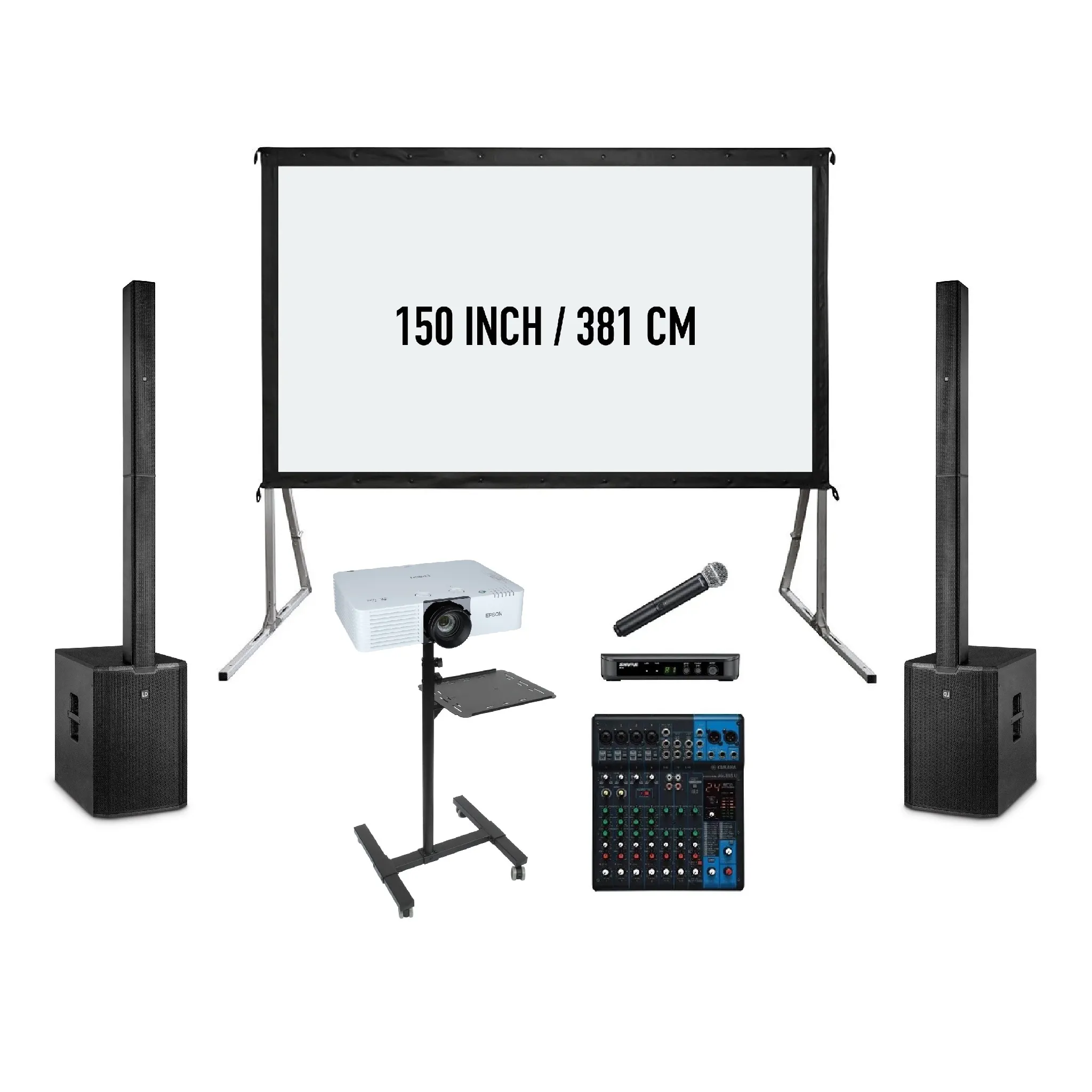 Complete presentatie set 200 personen huren