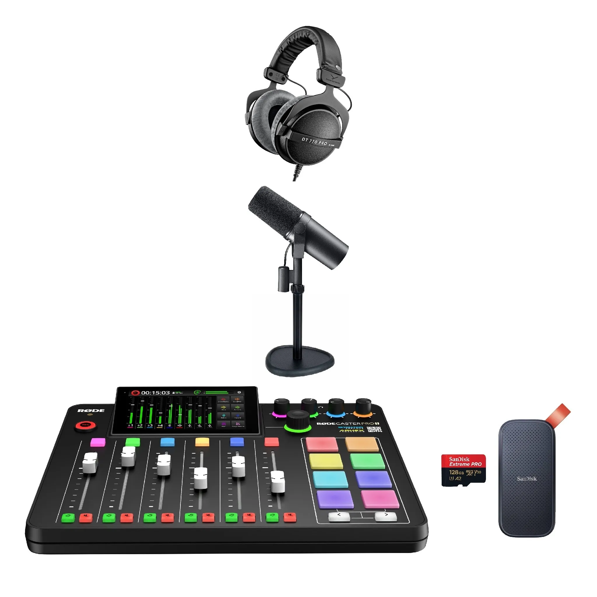 Complete 1 persoons Podcast set huren