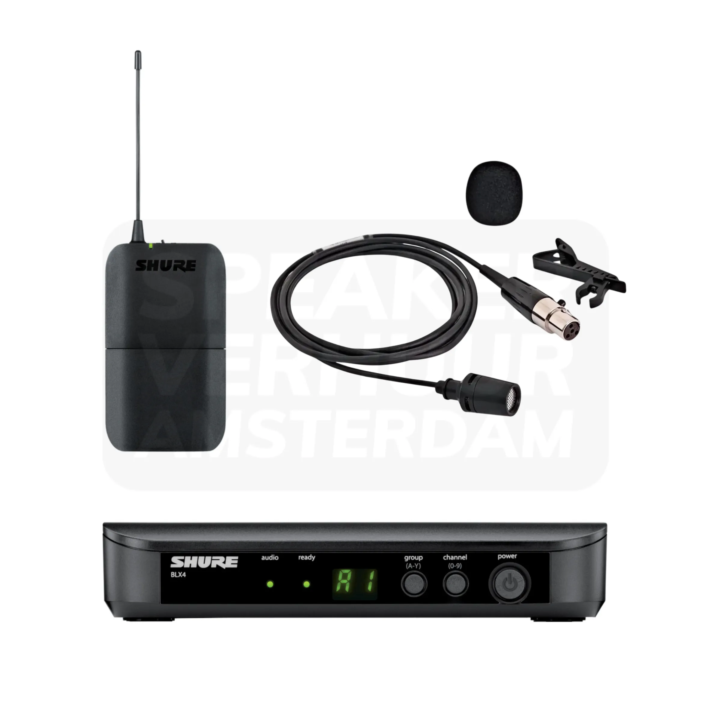 Shure BLX24E/CVL draadloze lavalier dasspeld microfoon set huren