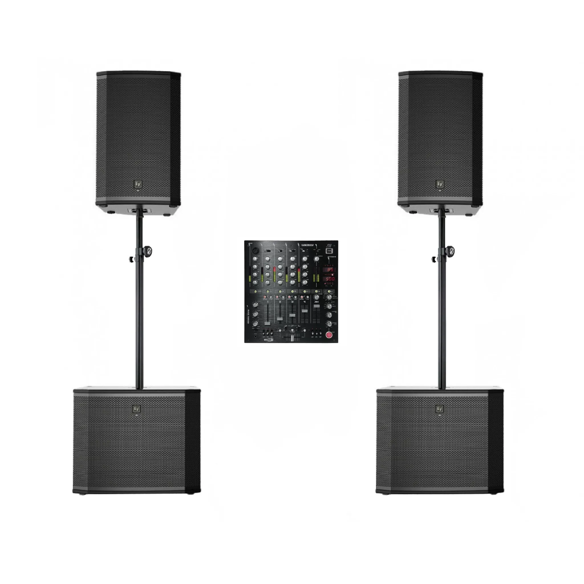 Geluidsset 250 personen + mixer huren