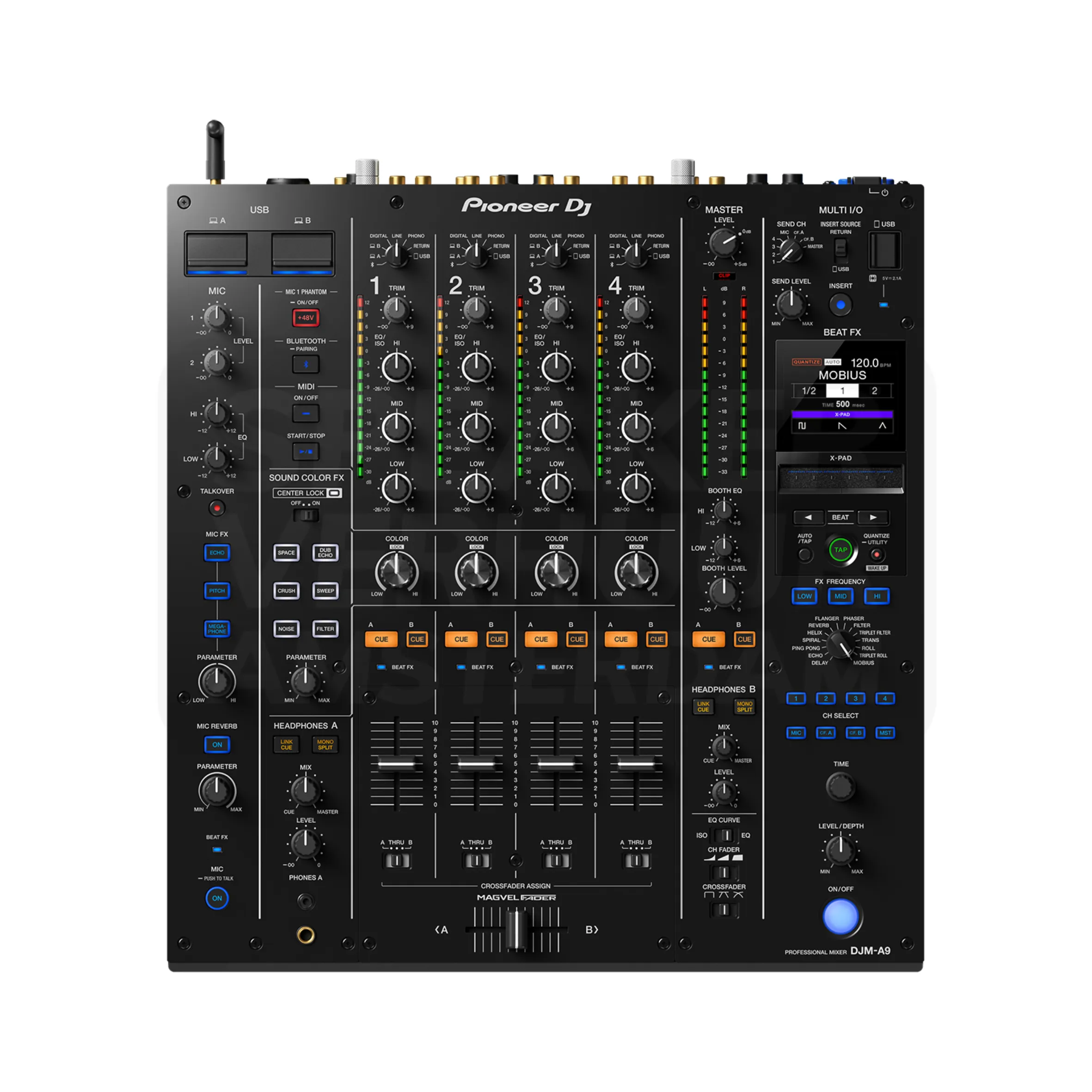 Pioneer DJM-A9 4-kanaals DJ mixer huren