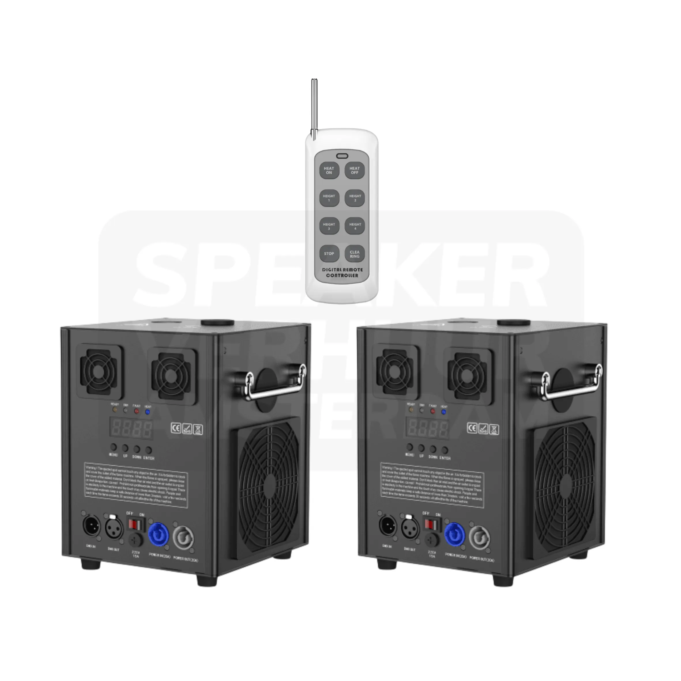 Koudvuur machine set 2 stuks vuurwerkfontein huren