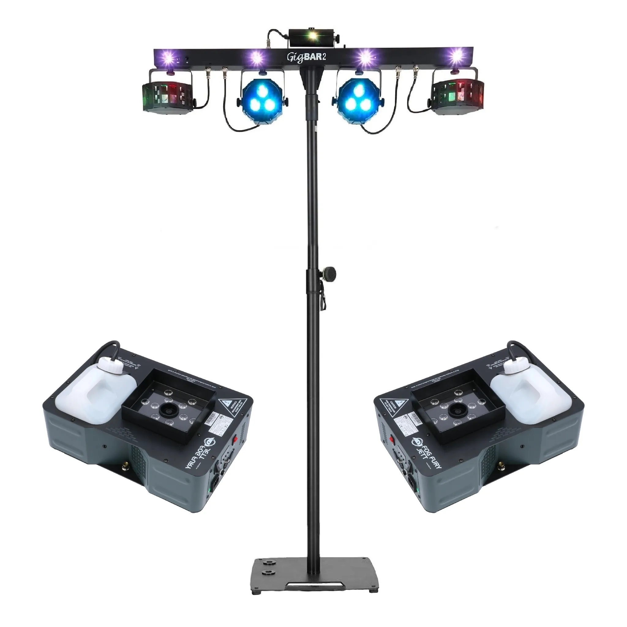 Rookmachine en licht set huren