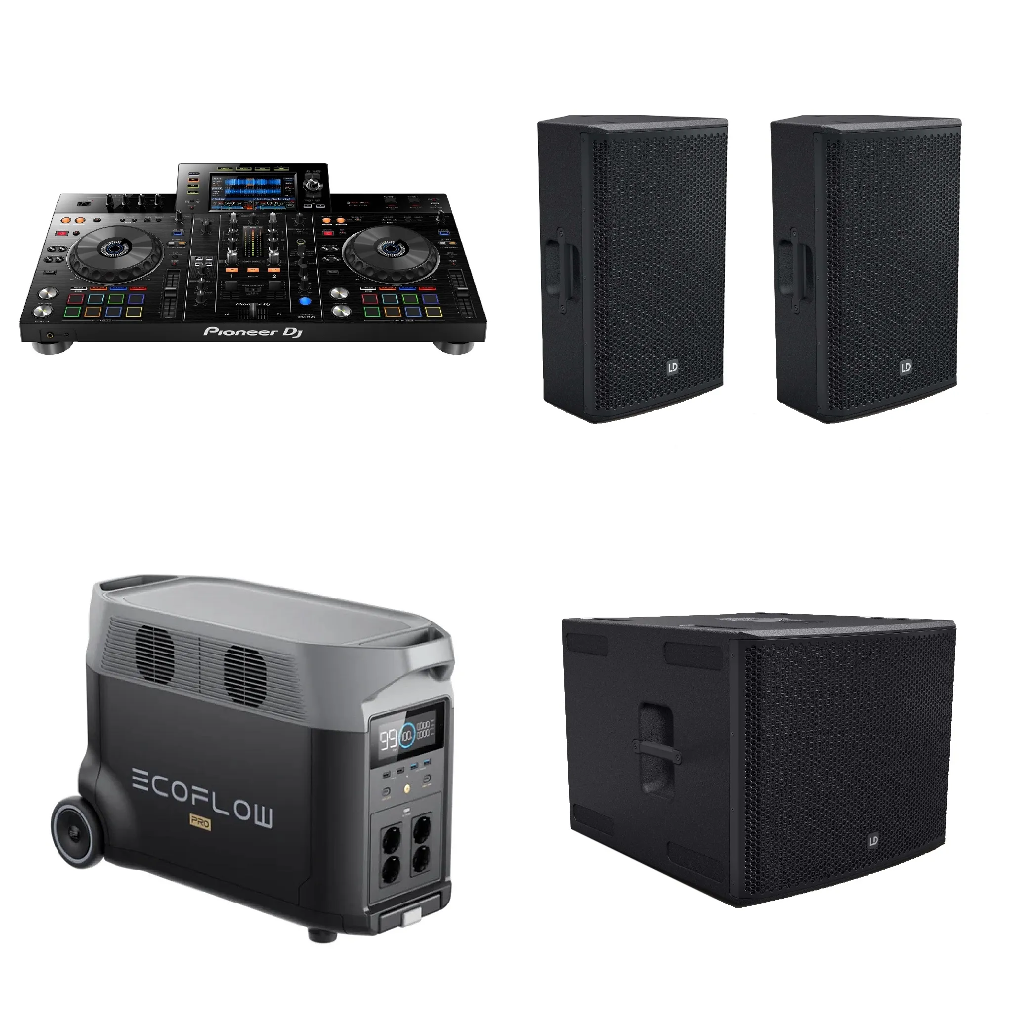 Geluidset + DJ set bootfeest 80 personen huren