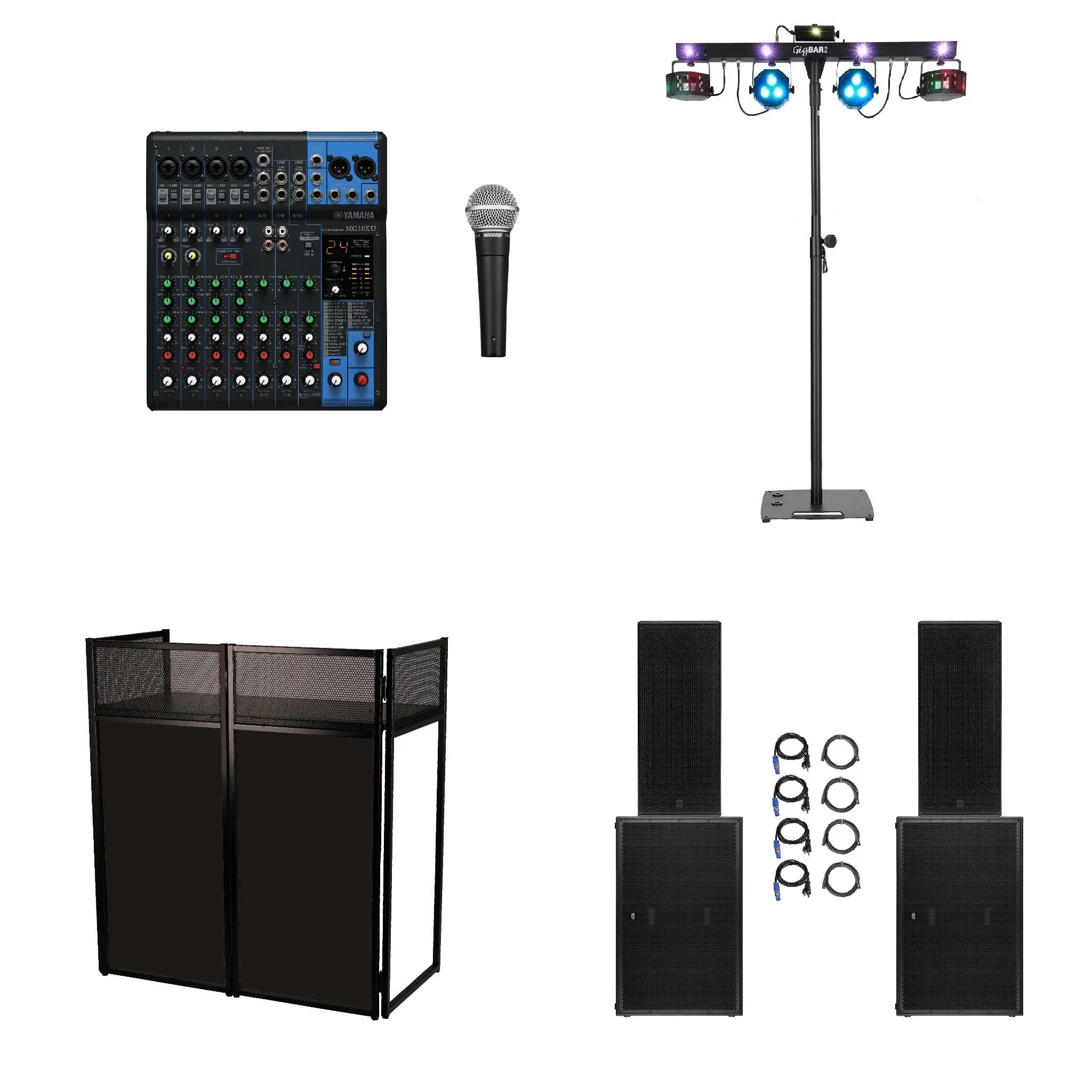 Bruiloft Geluid en Verlichting – Basispakket 500 personen huren