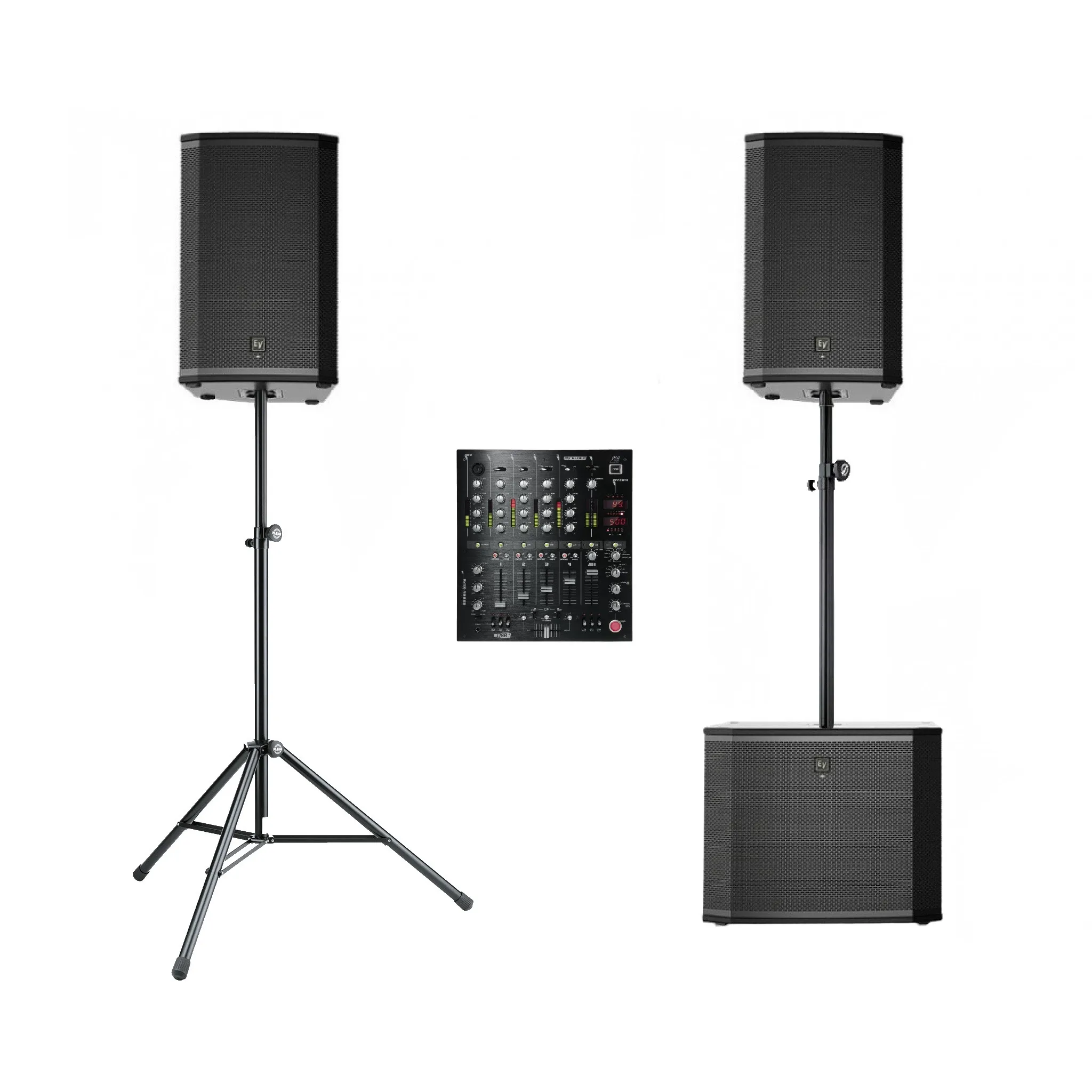 Geluidsset 150 personen + mixer huren