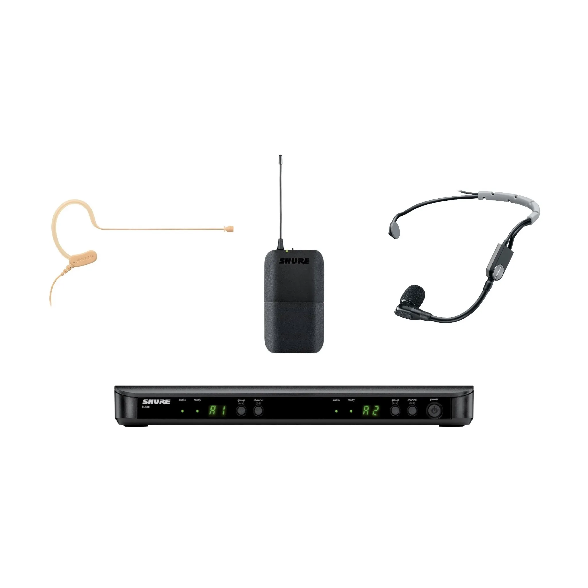 Shure draadloze headset microfoonset huren