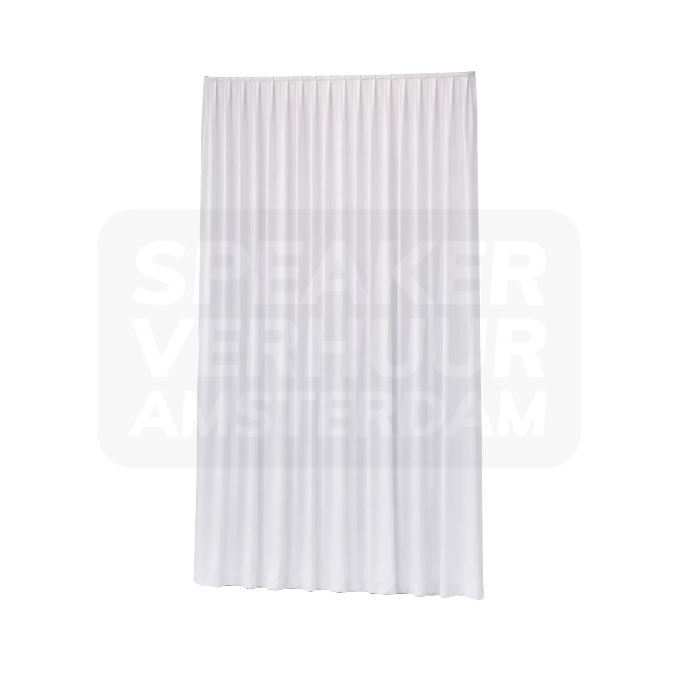 Pipe & drape gordijn doek geplooid wit 300×500 cm huren