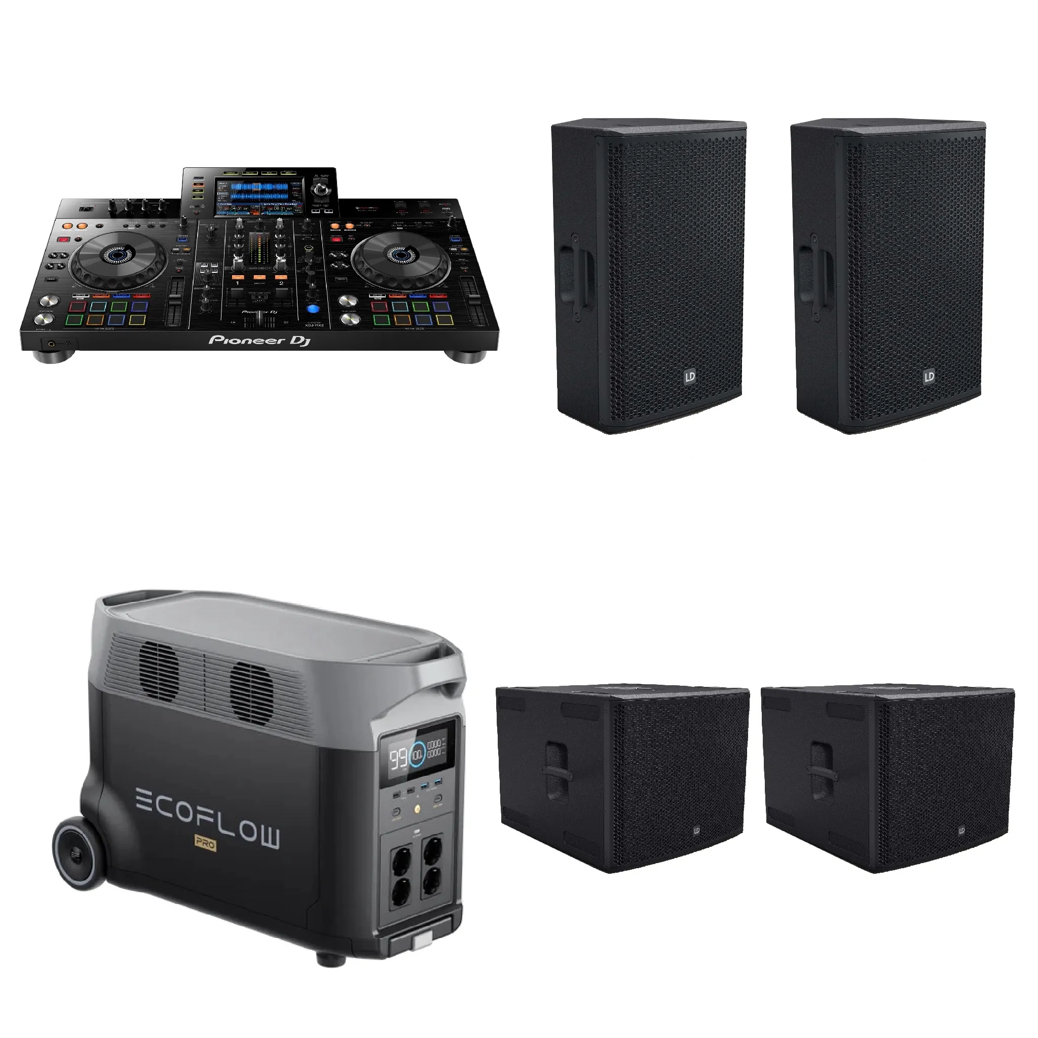 Geluidset + DJ set bootfeest 120 personen huren