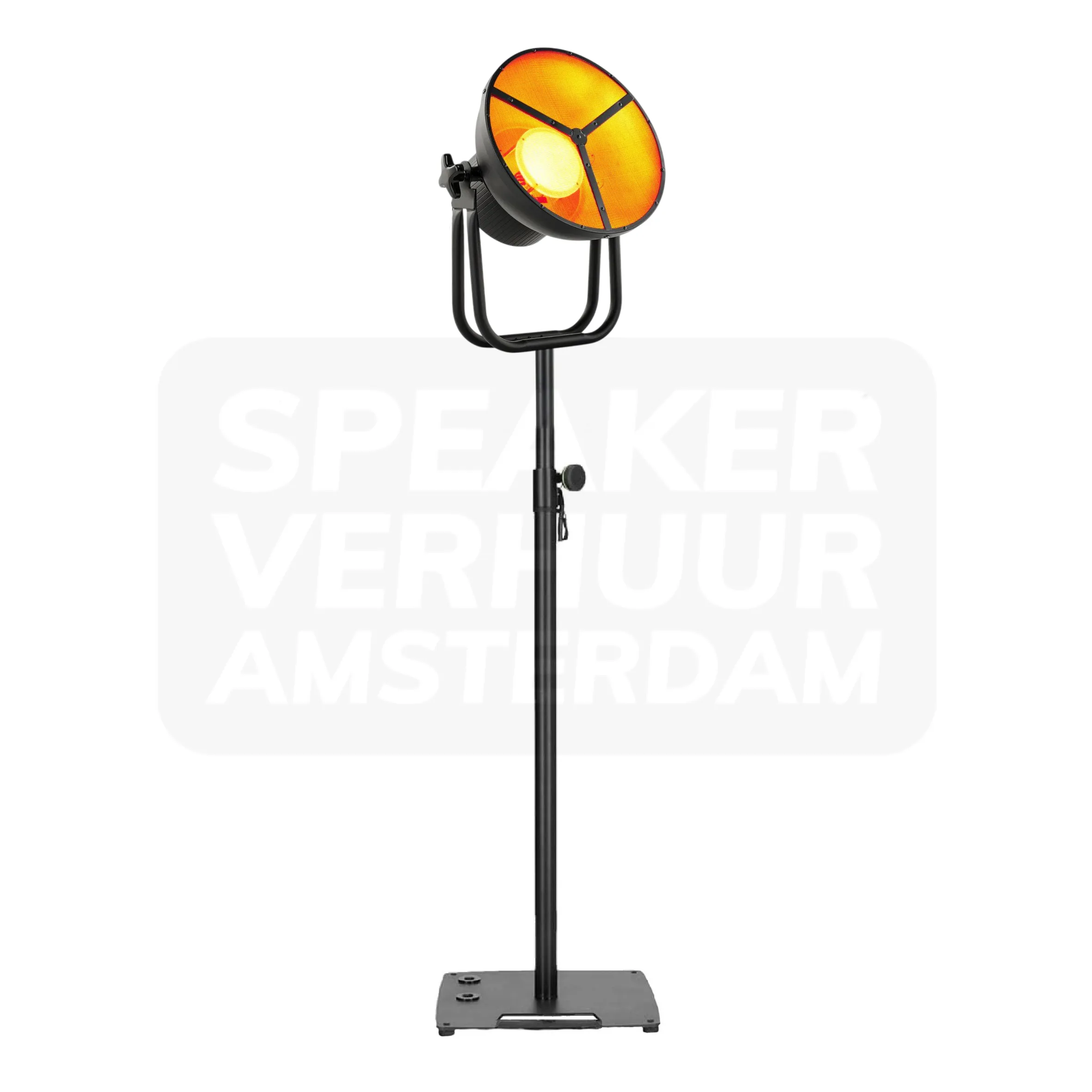 Vintage retro bowl stage light op statief huren