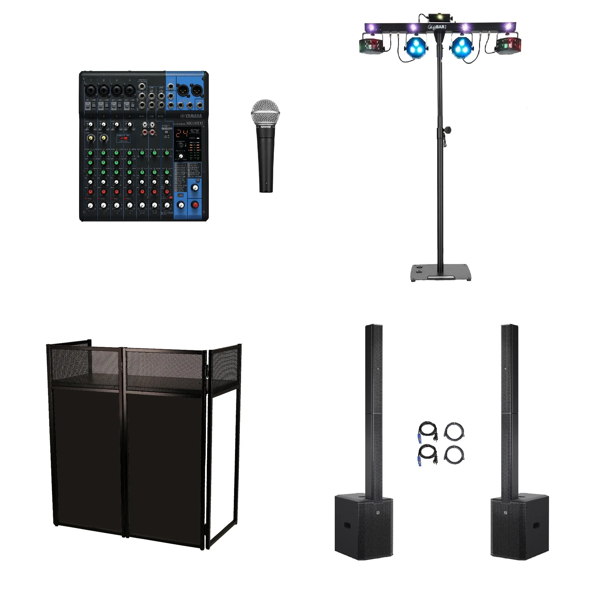 Bruiloft Geluid en Verlichting – Basispakket 75 personen huren