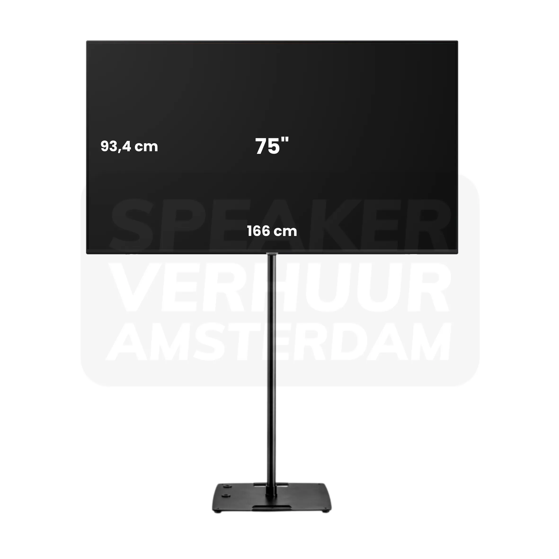 75 inch tv scherm op statief huren
