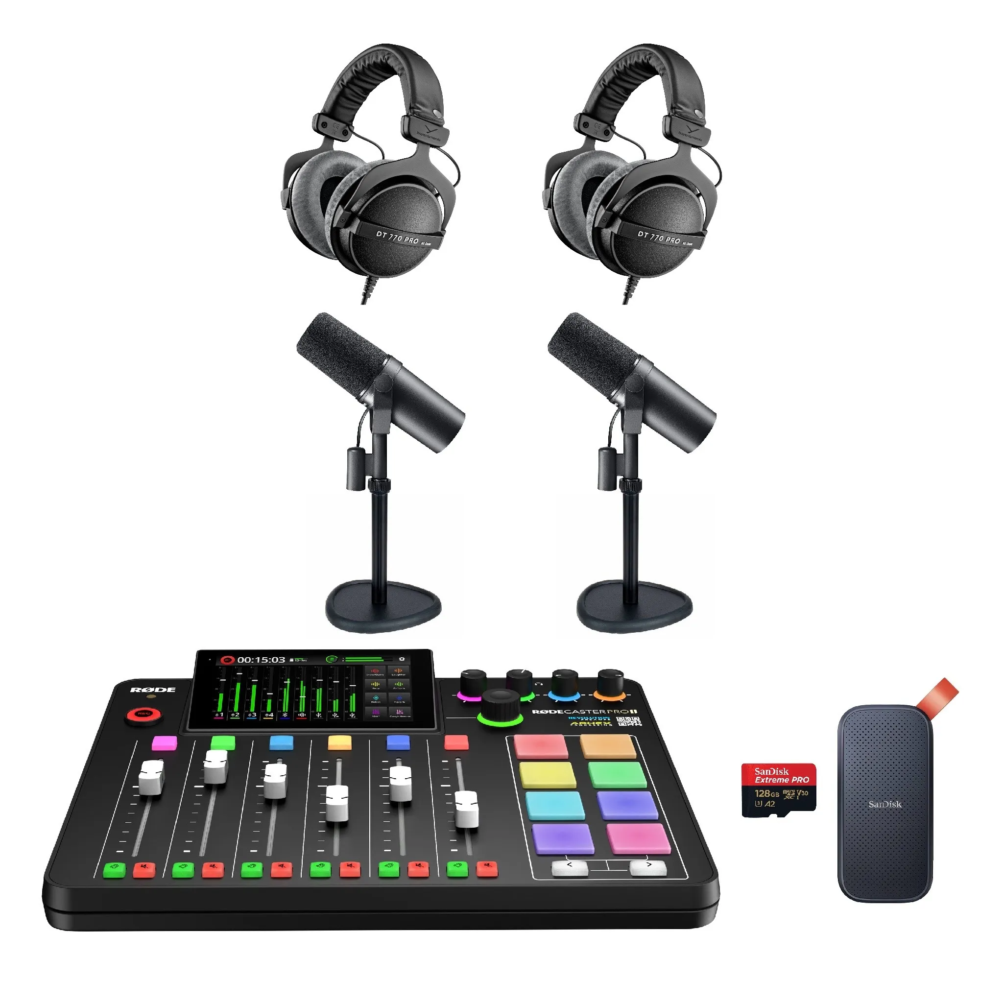 Complete 2 persoons Podcast set huren