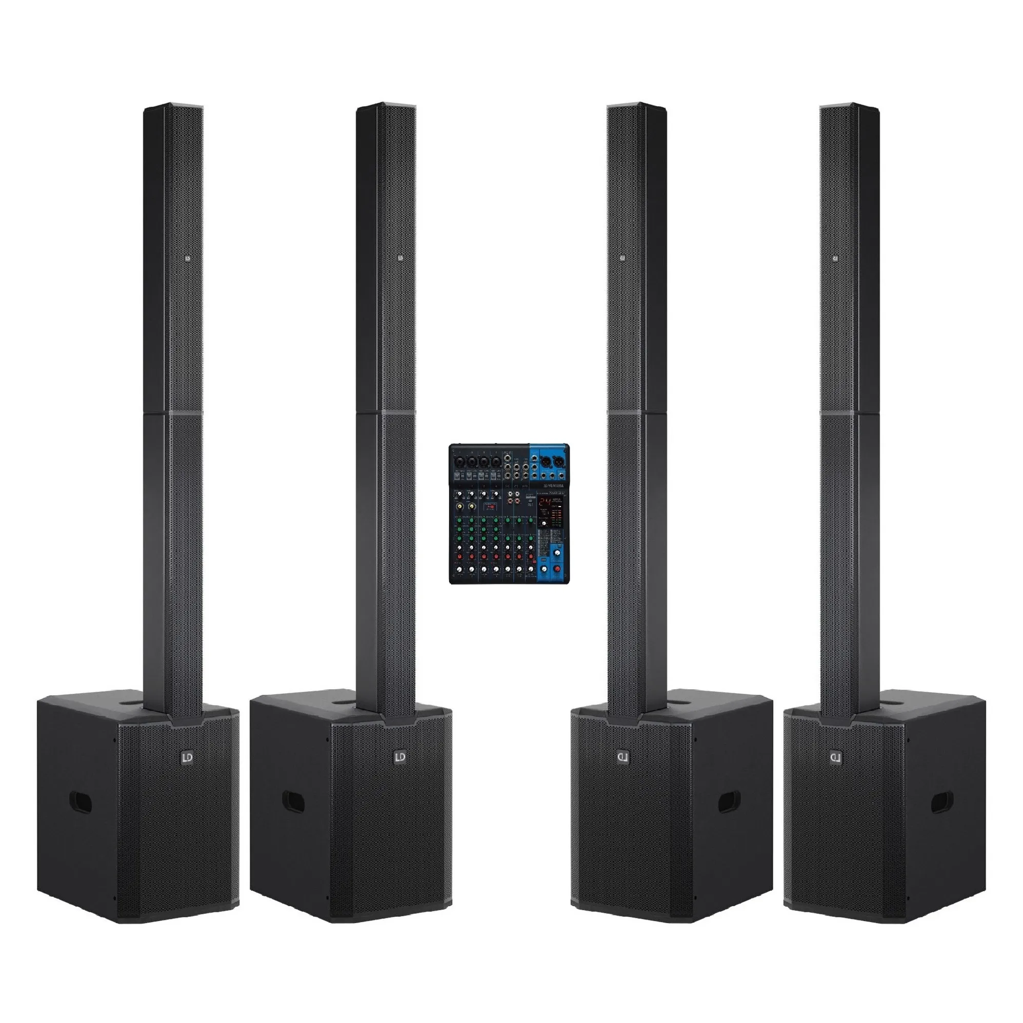 Beamer/TV speakerset 300 personen huren