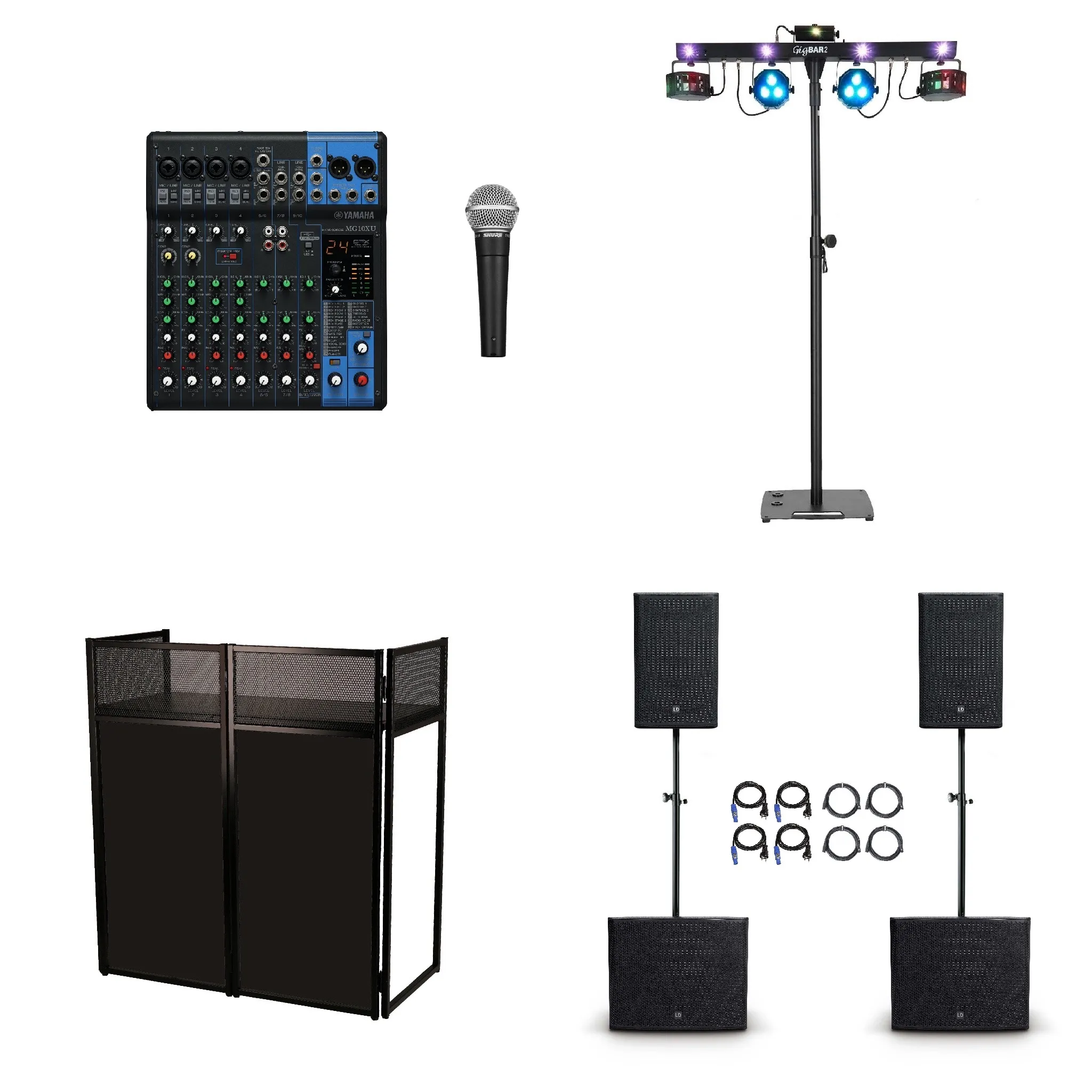 Bruiloft Geluid en Verlichting – Basispakket 250 personen huren