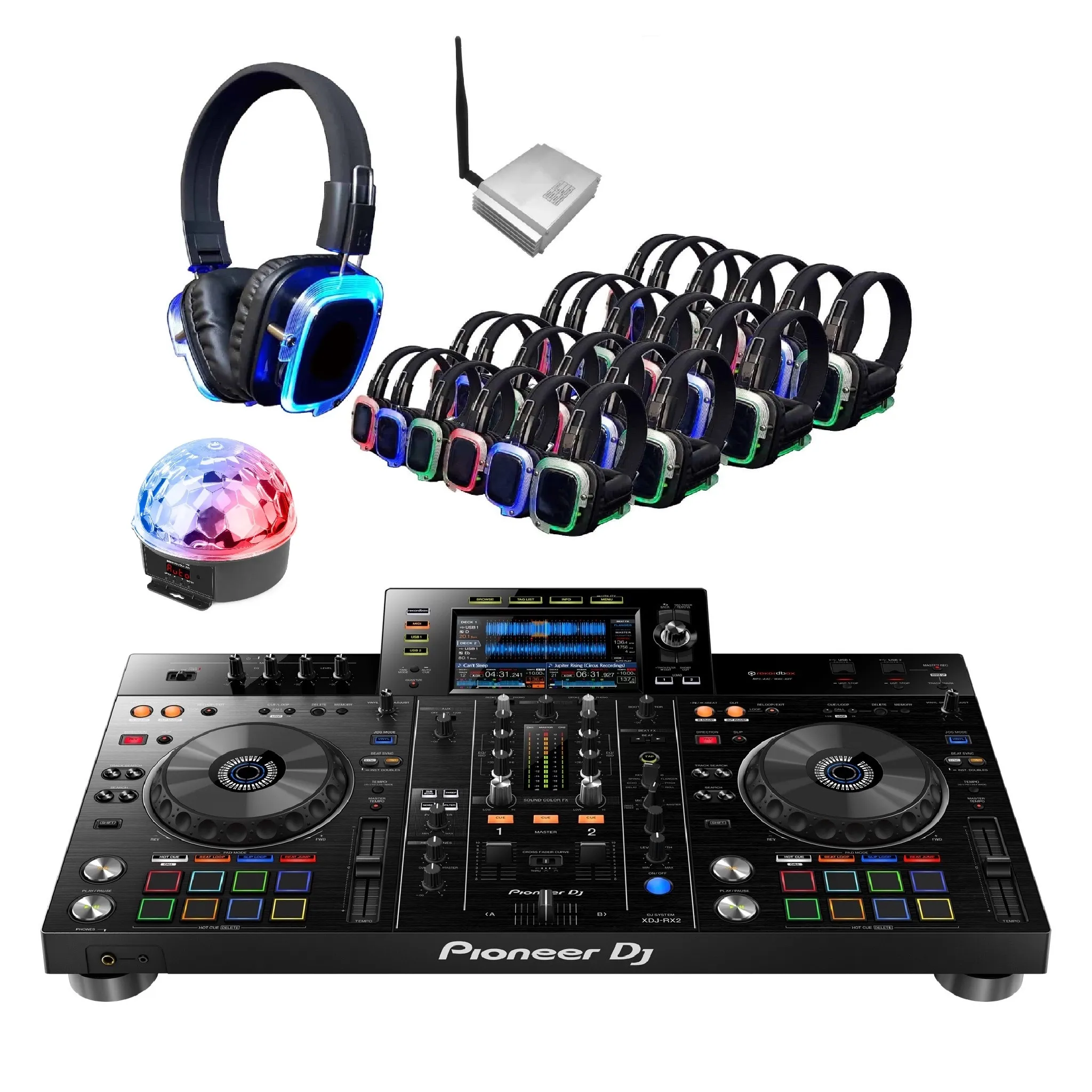 Silent disco 25 personen + DJ set huren