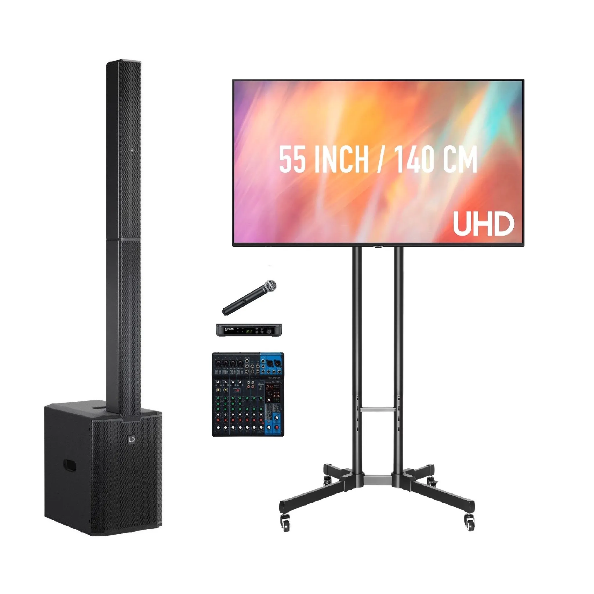 Complete presentatie set 25 personen huren