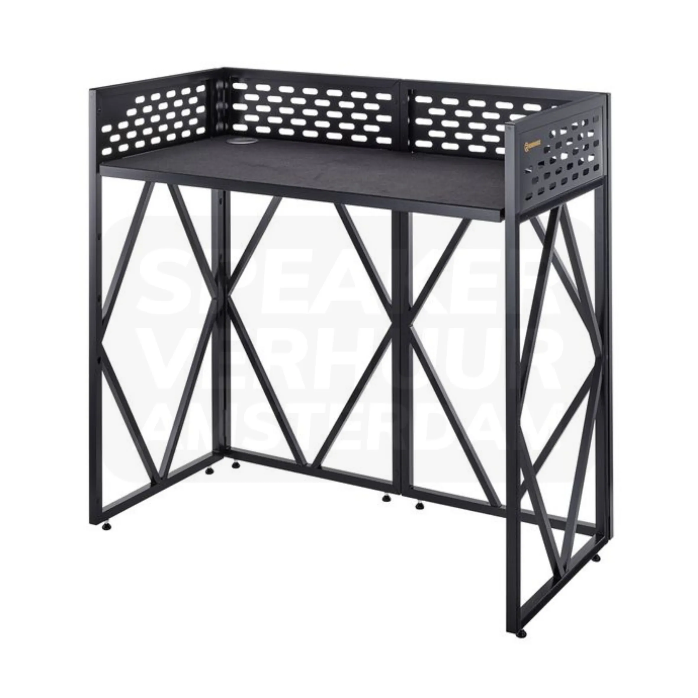 Dj booth tafel zwart D huren