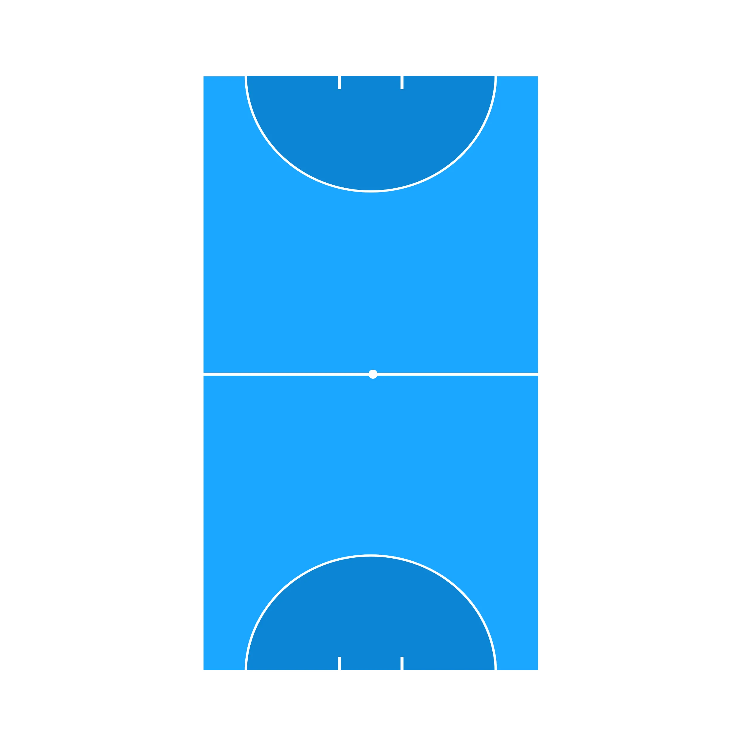 Blacklight Glow-in-the-Dark Handbal - 1 Veld huren