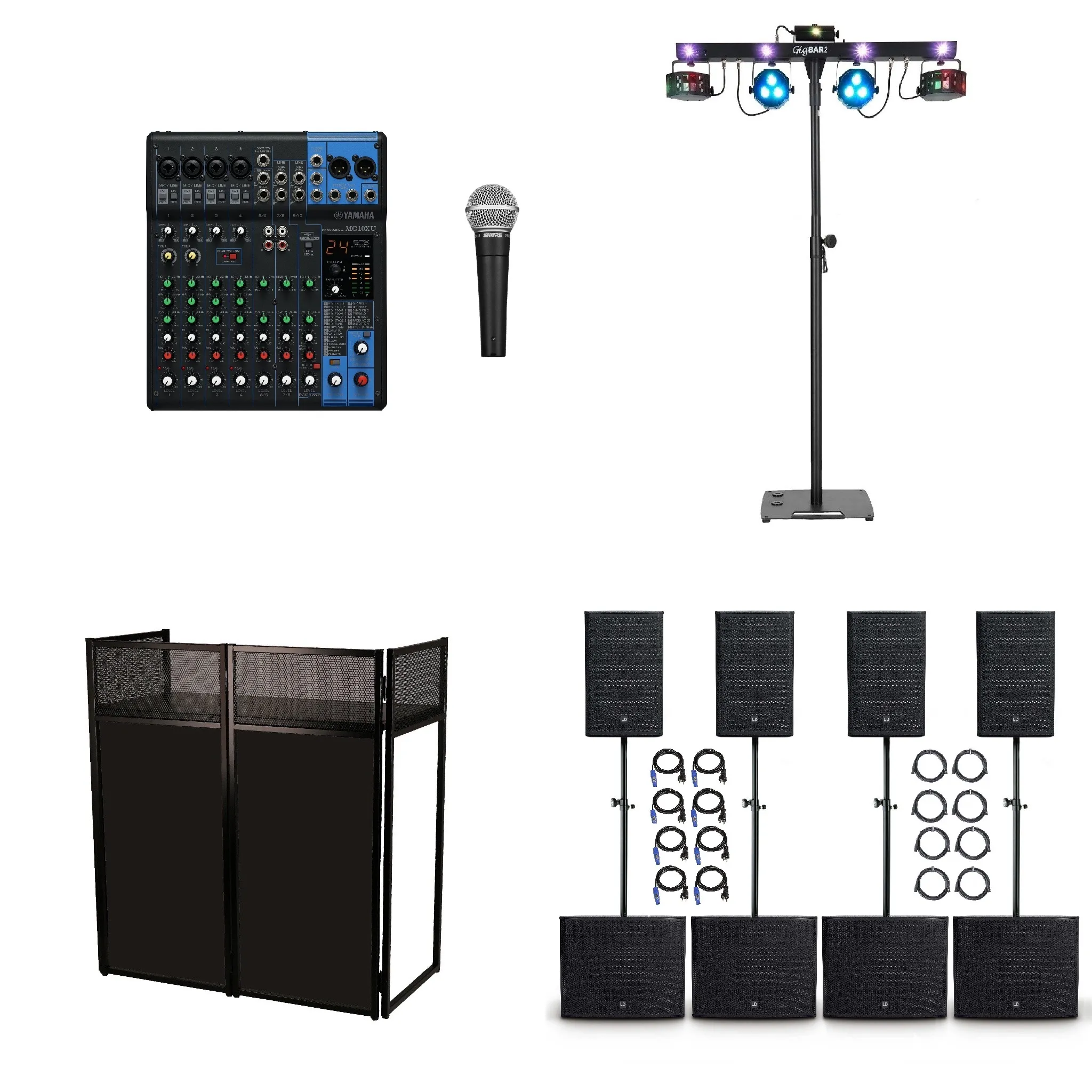 Bruiloft Geluid en Verlichting – Basispakket 400 personen huren