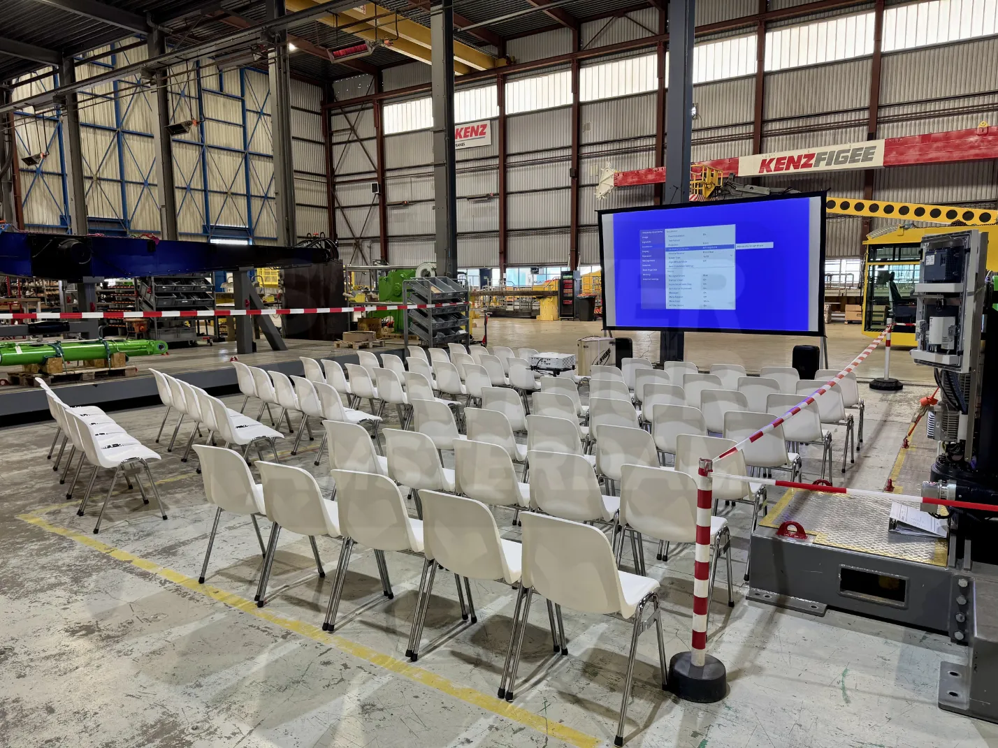 100 inch projectiescherm huren Amsterdam