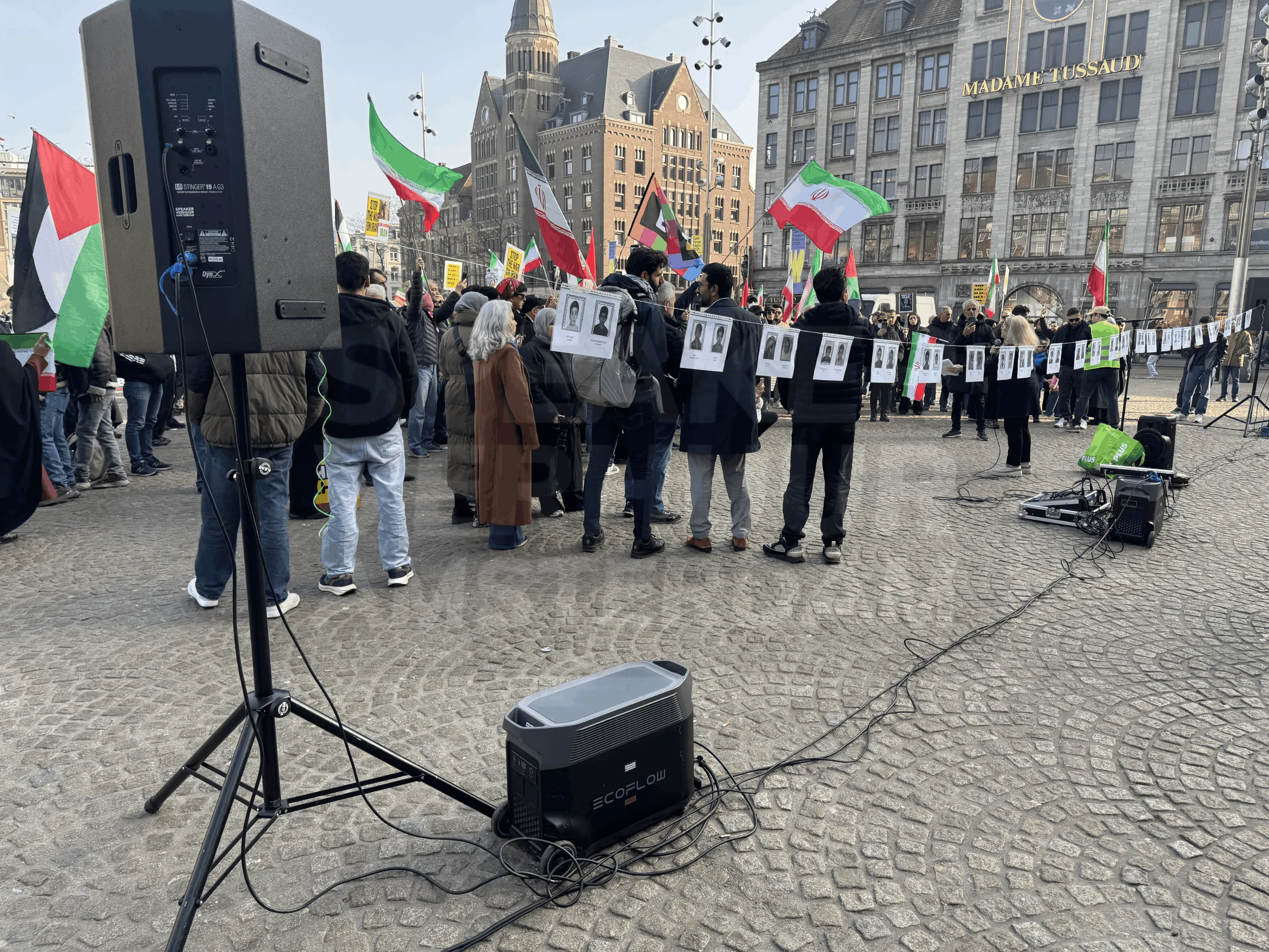 demonstratie geluid installatie buiten Amsterdam accu speaker