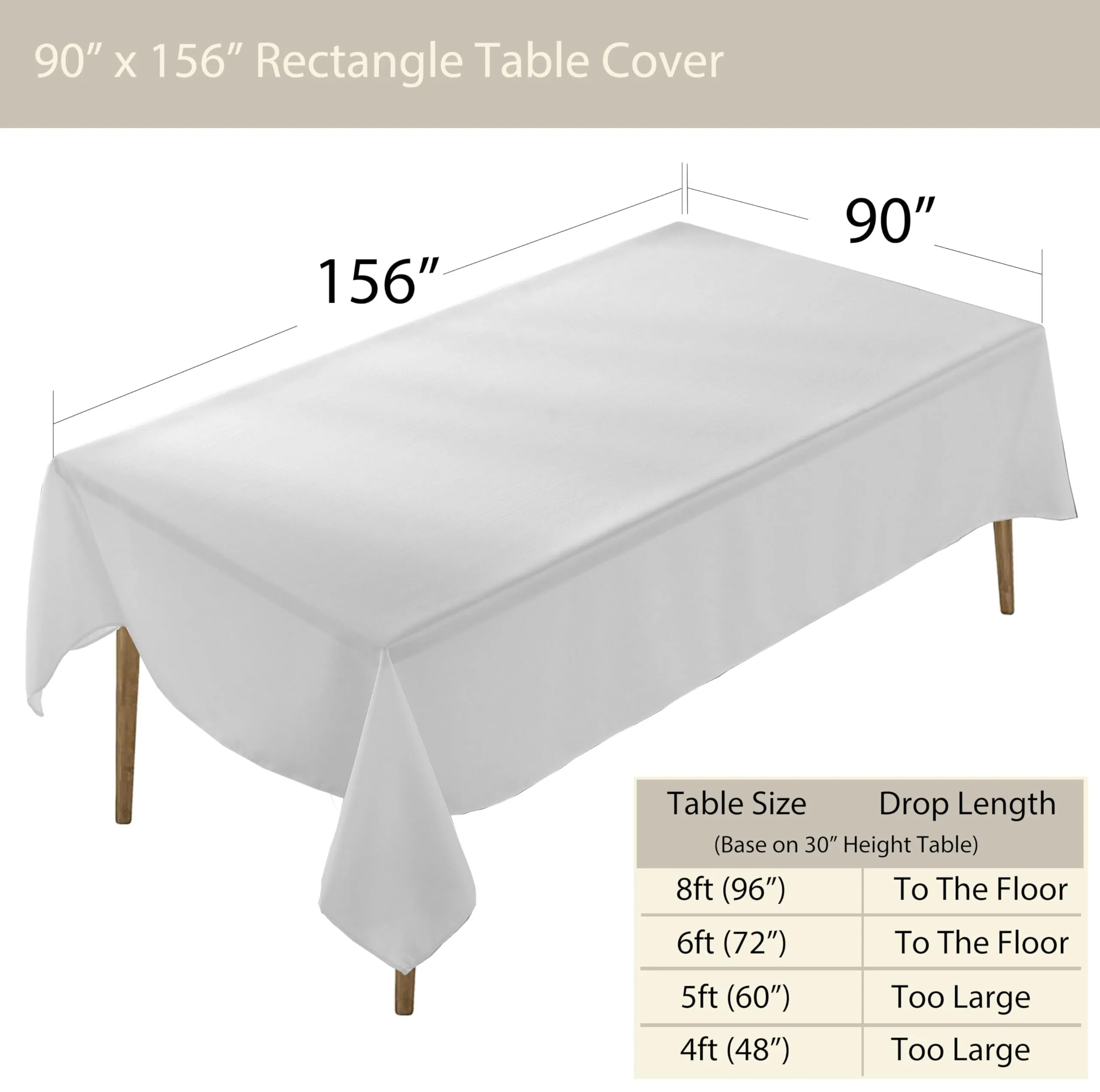 8' Rectangle Table Cloths