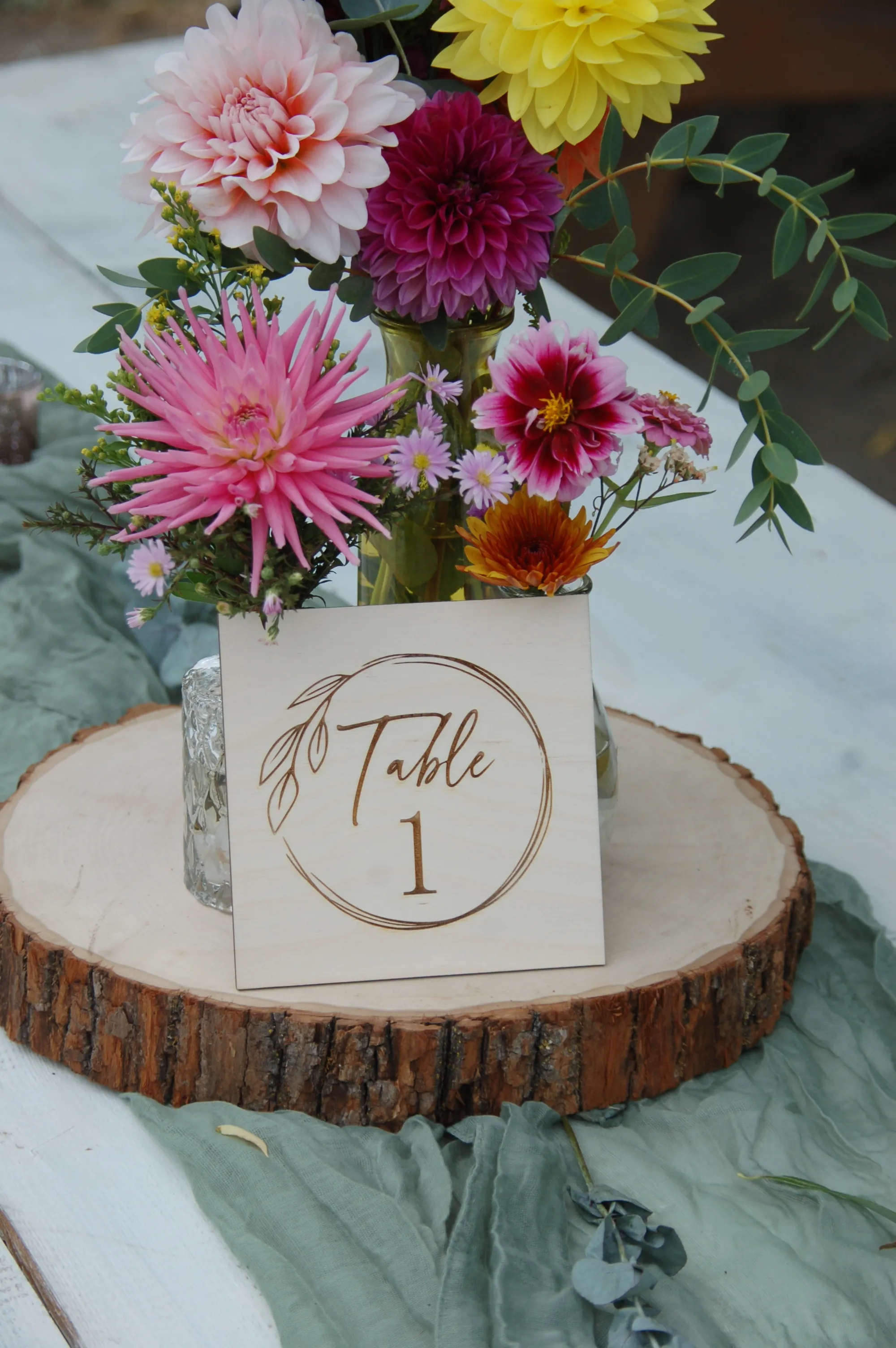 Wood Table Number