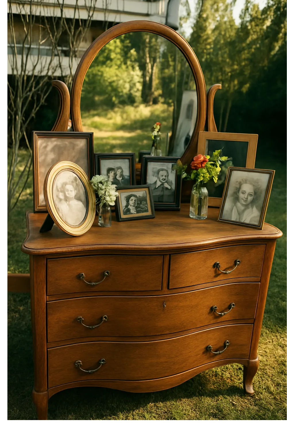 Antique Dresser Vanity Table