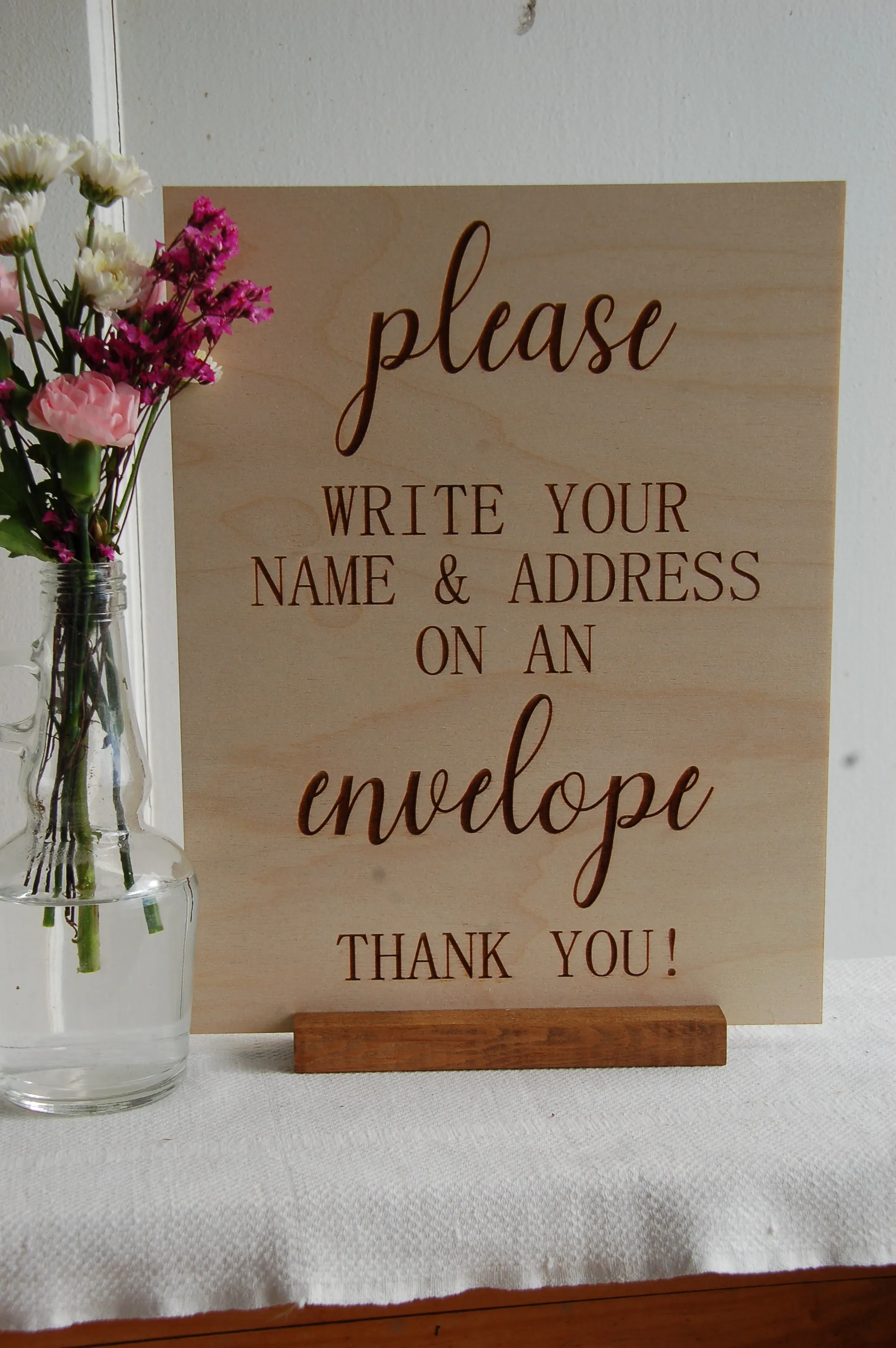 Please write your name & address sign 8x10