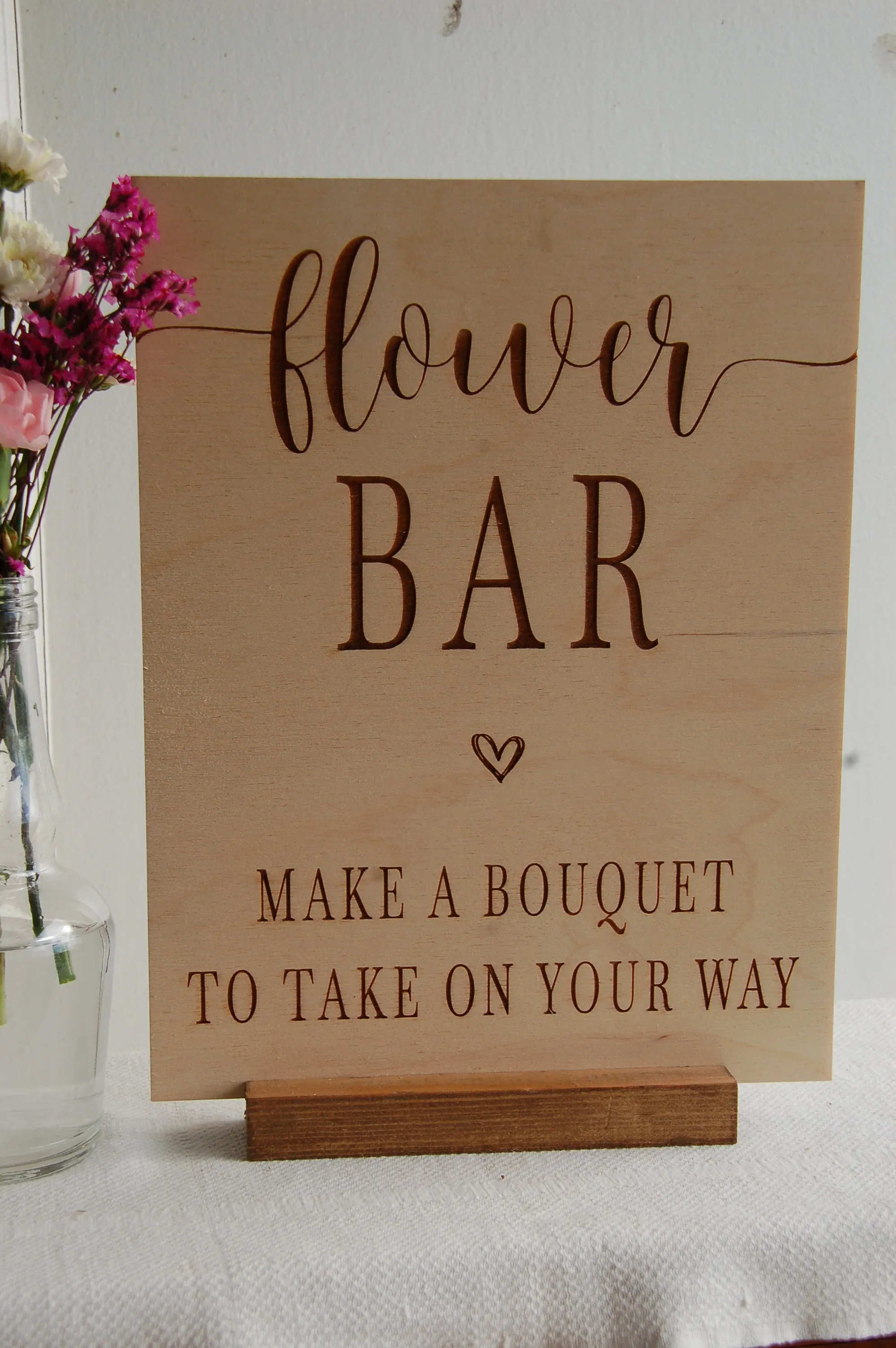 Flower Bar Sign 8x10