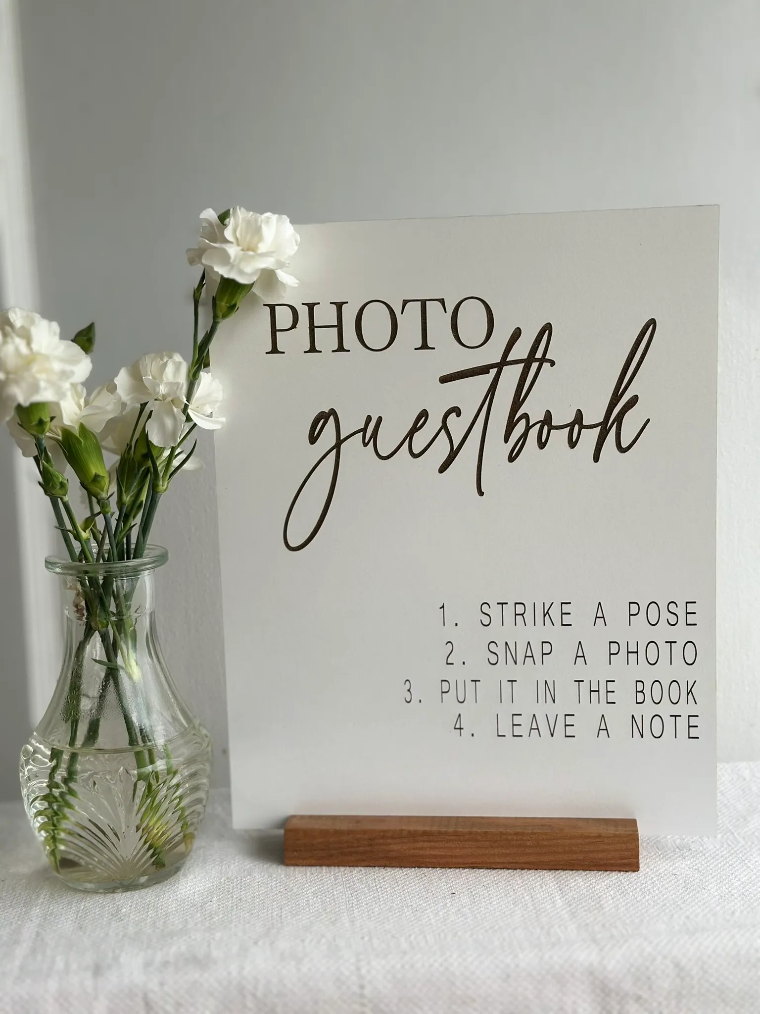 Photo Guestbook Sign 8x10