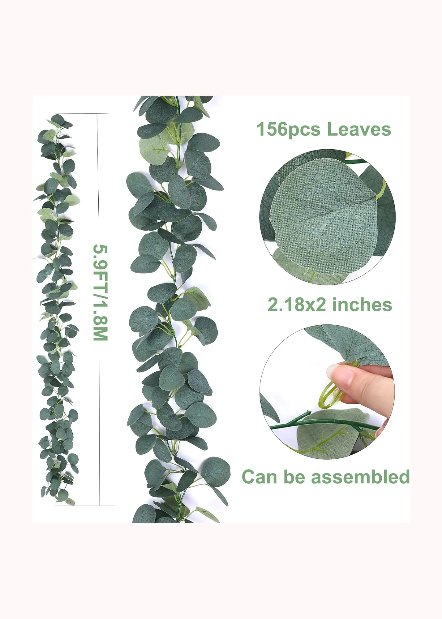 Eucalyptus Garland 5' (greenery)