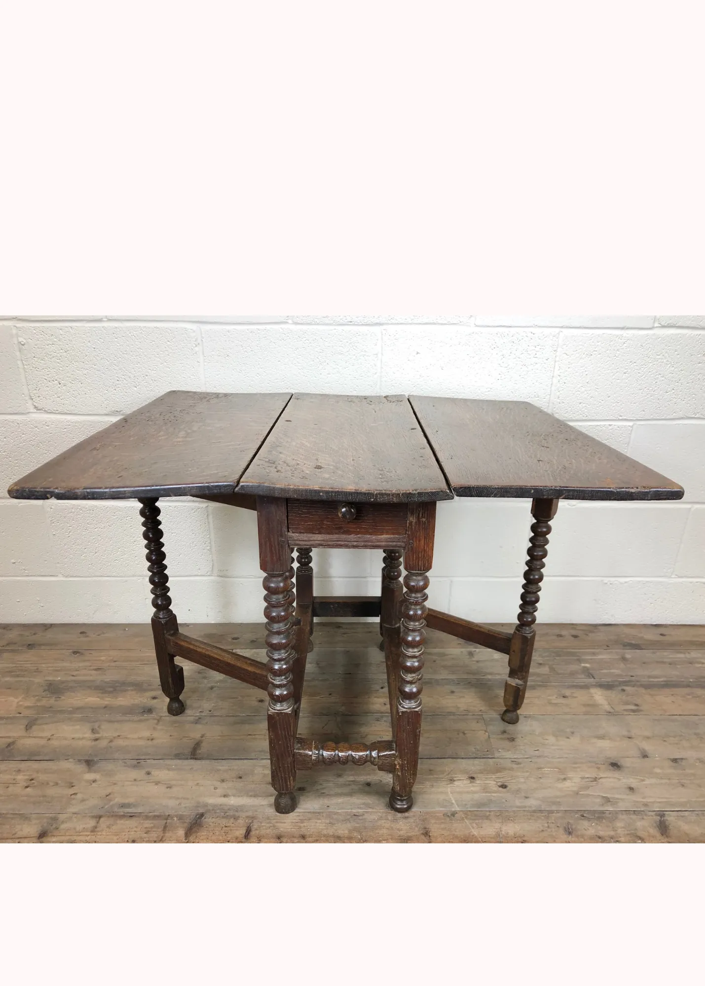 Antique Rectangle Drop Leaf Table