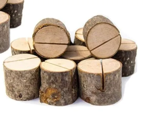 Rustic Wood Card Sign Holder